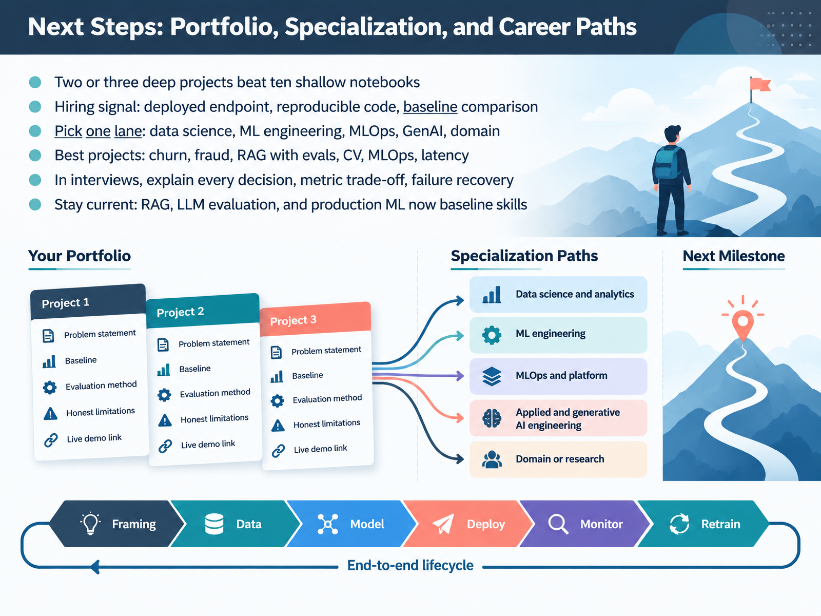 Next Steps: Portfolio, Specialization, and Career Paths