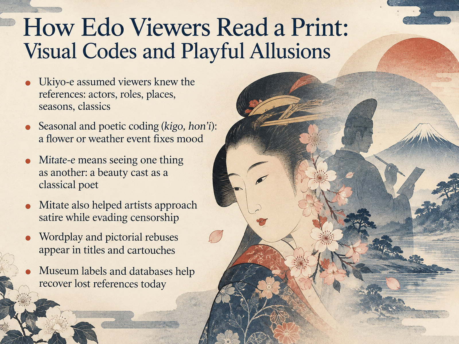 How Edo Viewers Read a Print: Visual Codes and Playful Allusions