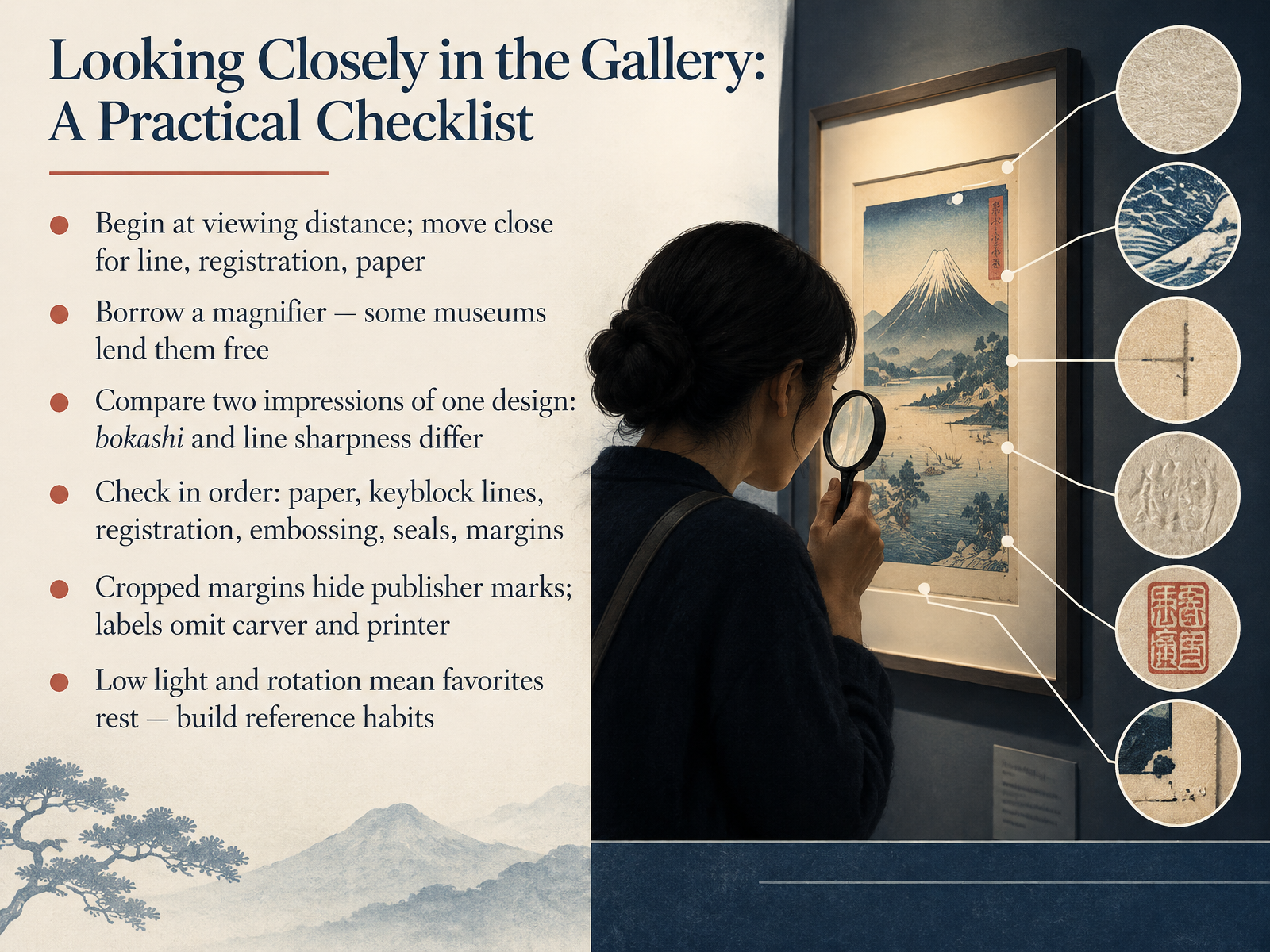 Looking Closely in the Gallery: A Practical Checklist