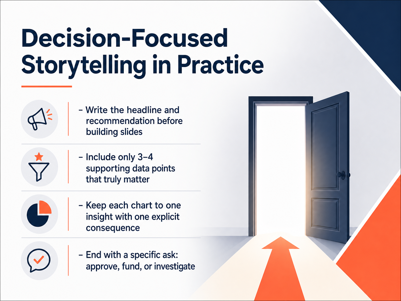 Decision-Focused Storytelling in Practice