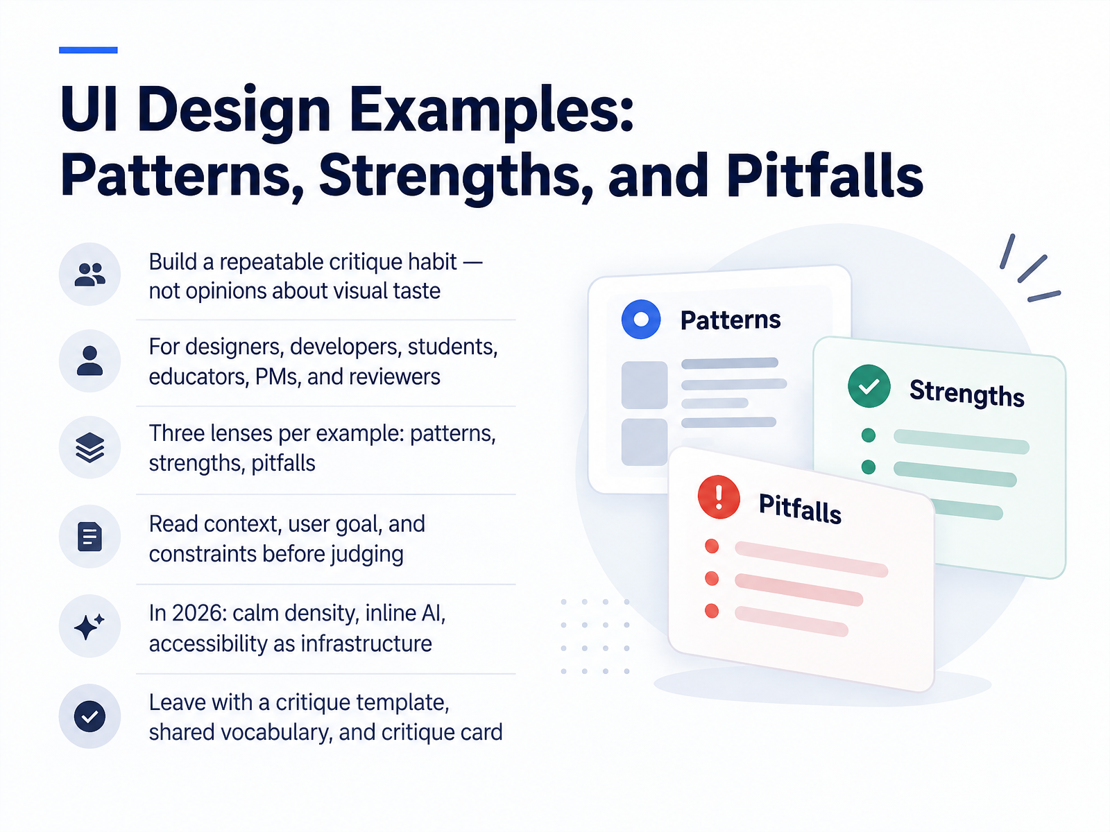 UI Design Patterns and Pitfalls