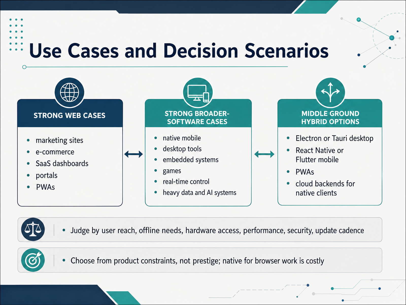 Use Cases and Decision Scenarios