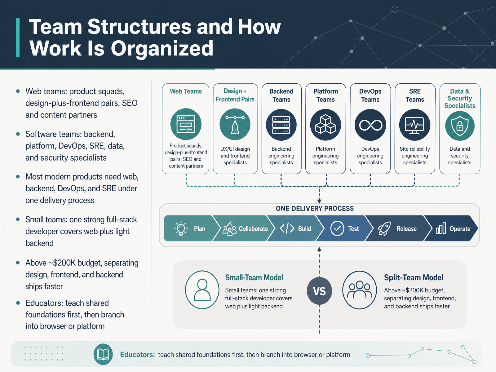 Team Structures and How Work Is Organized