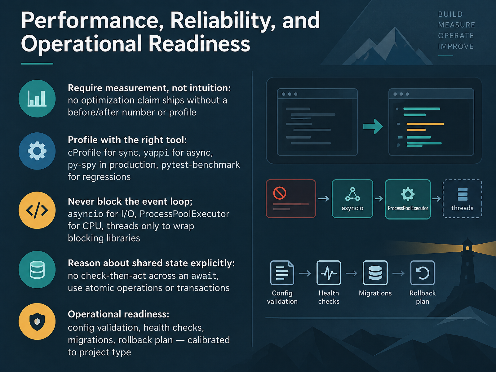 Performance, Reliability, and Operational Readiness