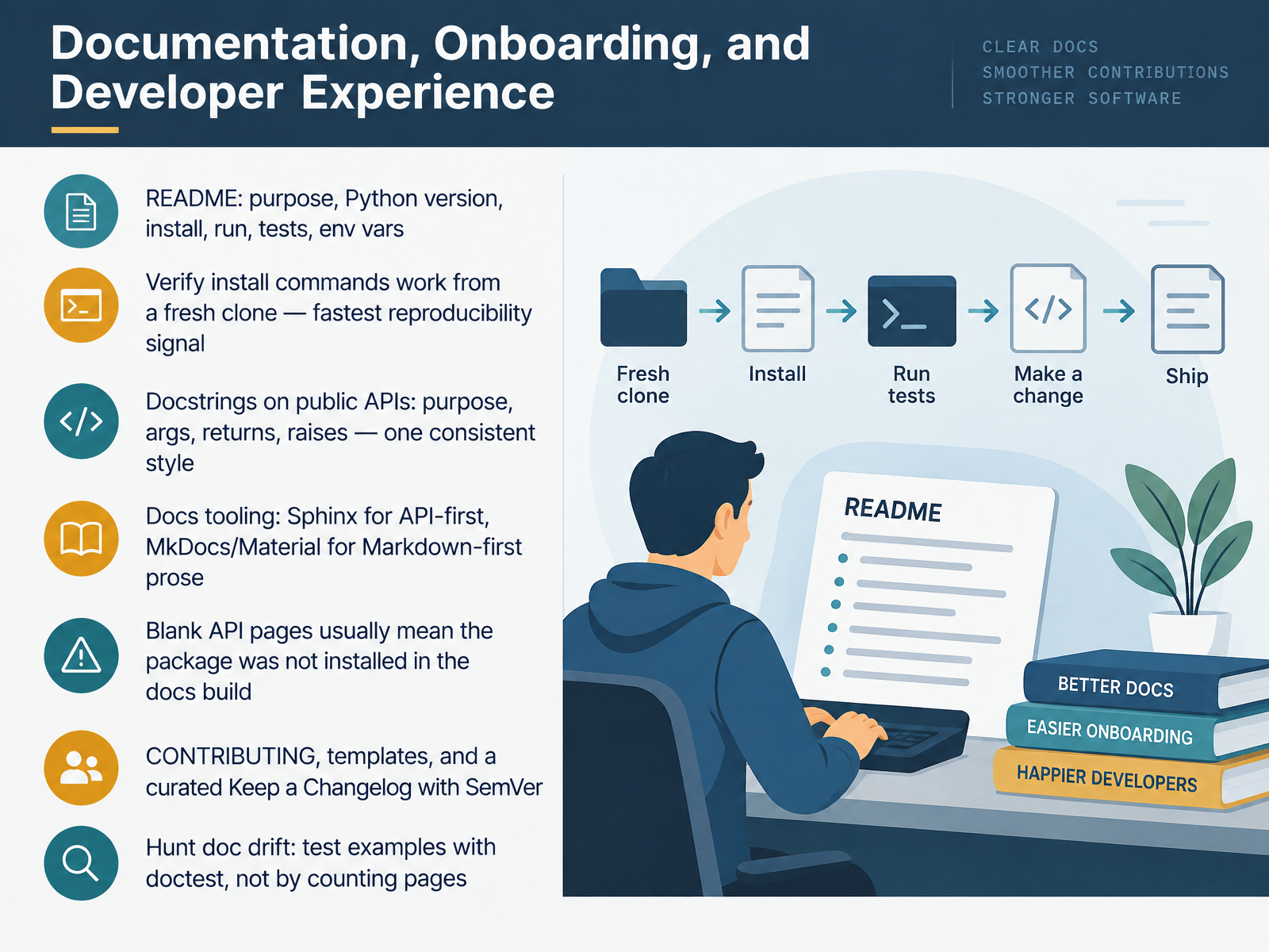 Documentation, Onboarding, and Developer Experience