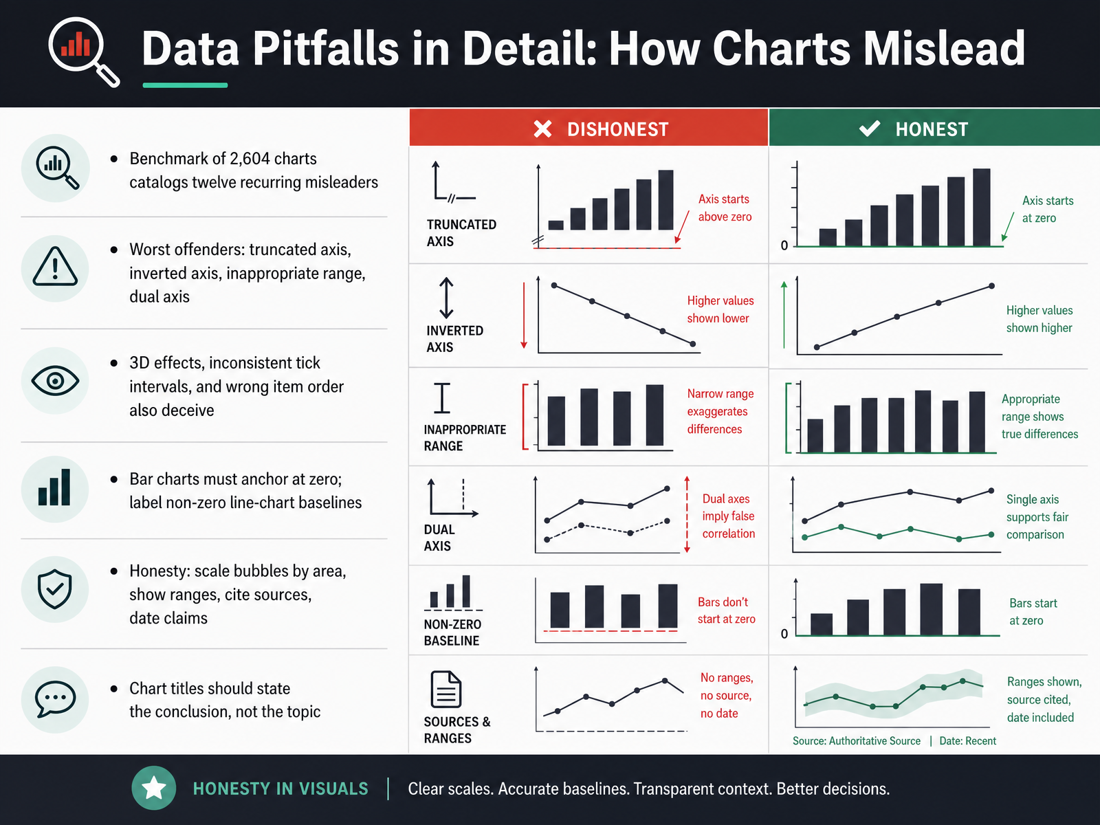 Data Pitfalls in Detail: How Charts Mislead