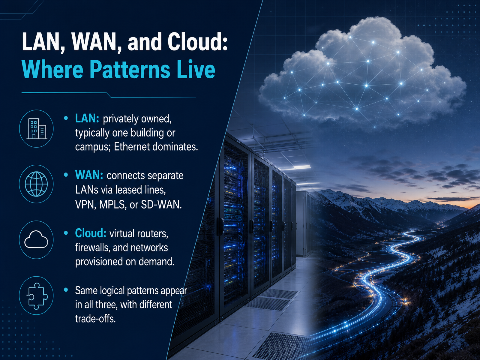 LAN, WAN, and Cloud: Where Patterns Live