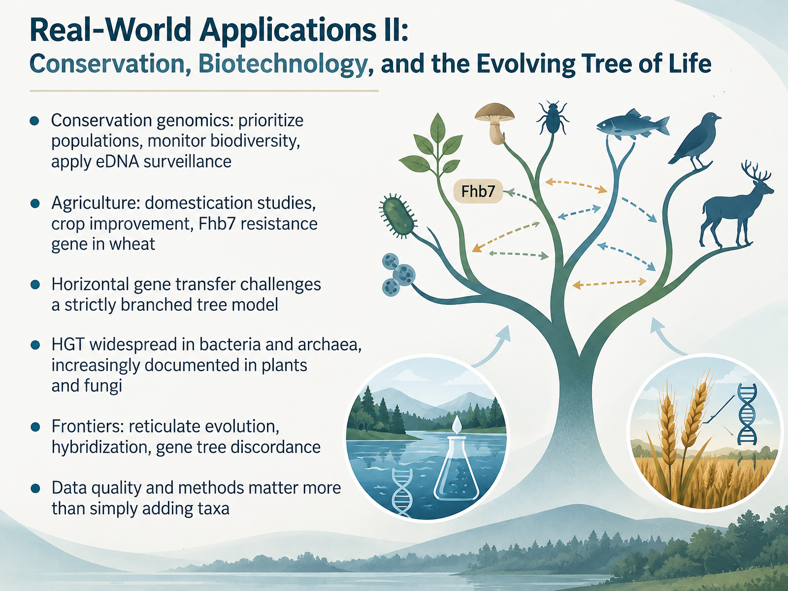 Real-World Applications II: Conservation, Biotechnology, and the Evolving Tree of Life