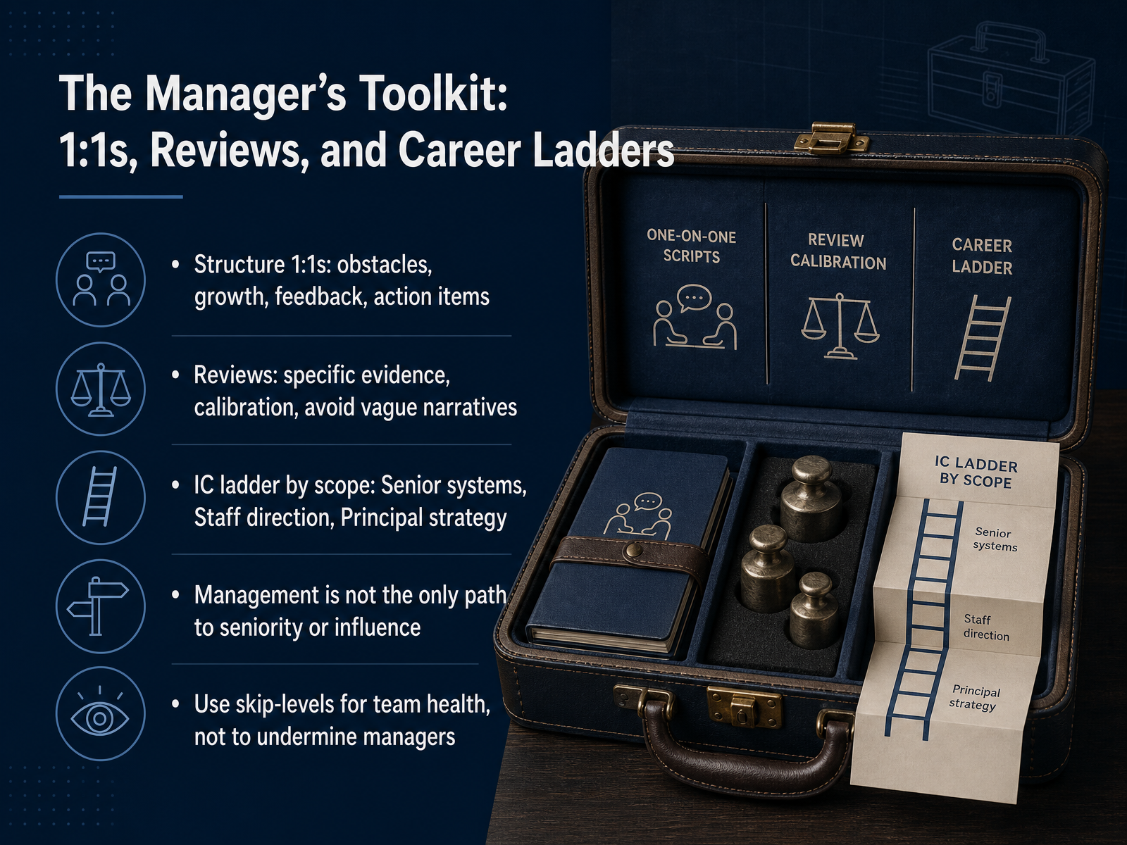 The Manager's Toolkit: 1:1s, Reviews, and Career Ladders