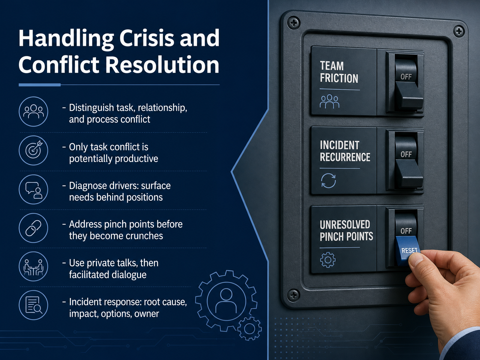 Handling Crisis and Conflict Resolution
