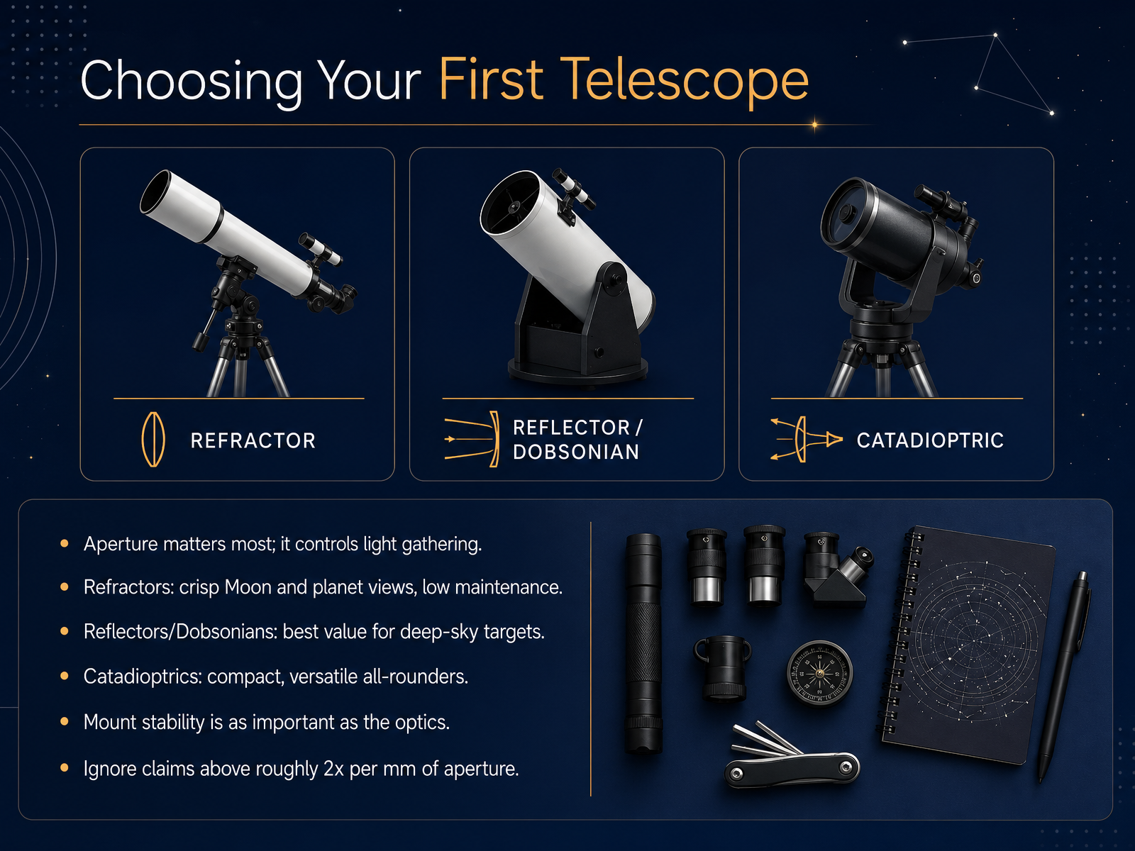 Choosing Your First Telescope