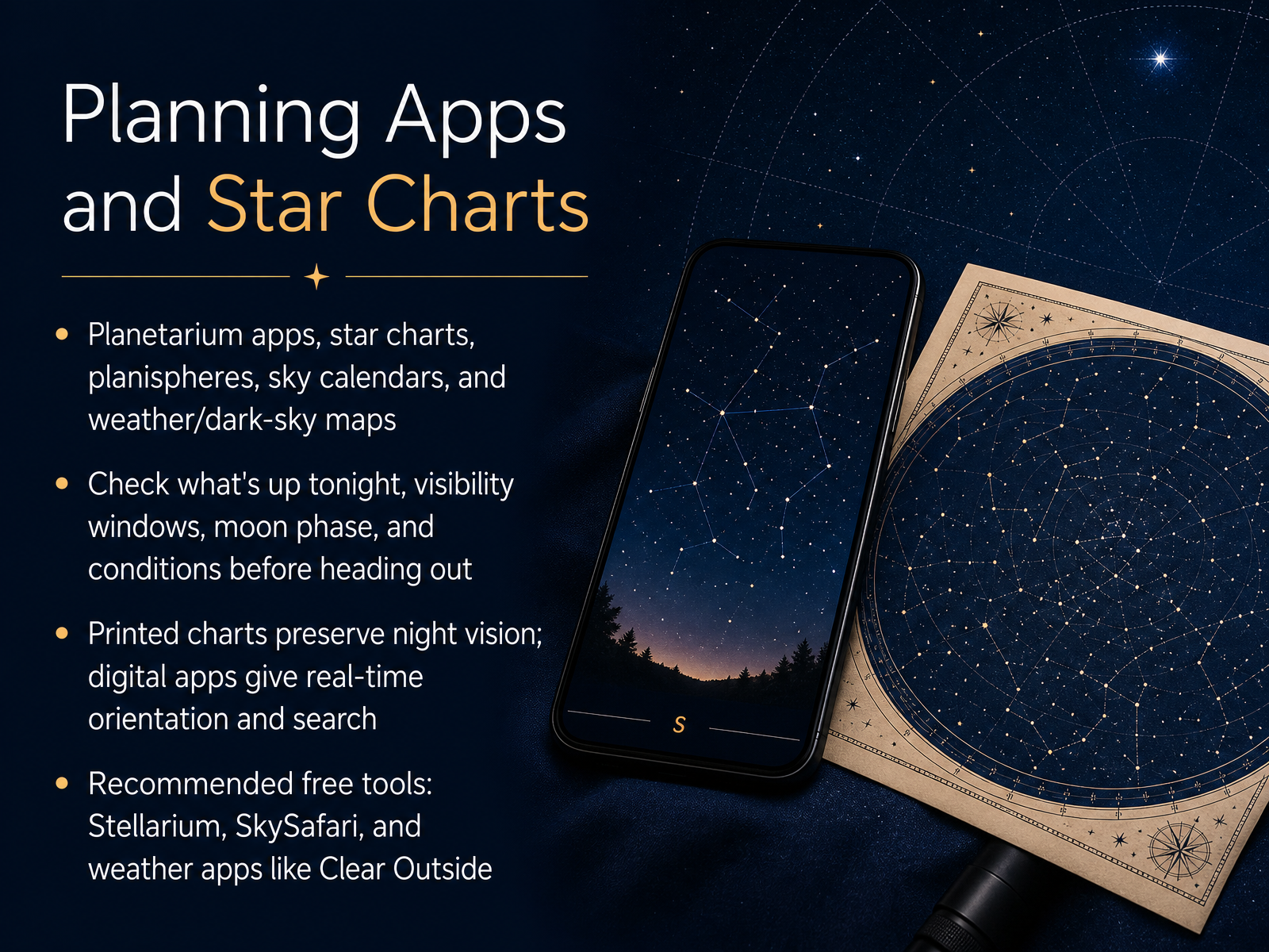 Planning Apps and Star Charts