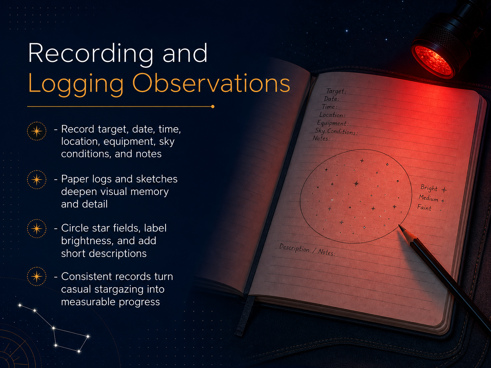 Recording and Logging Observations