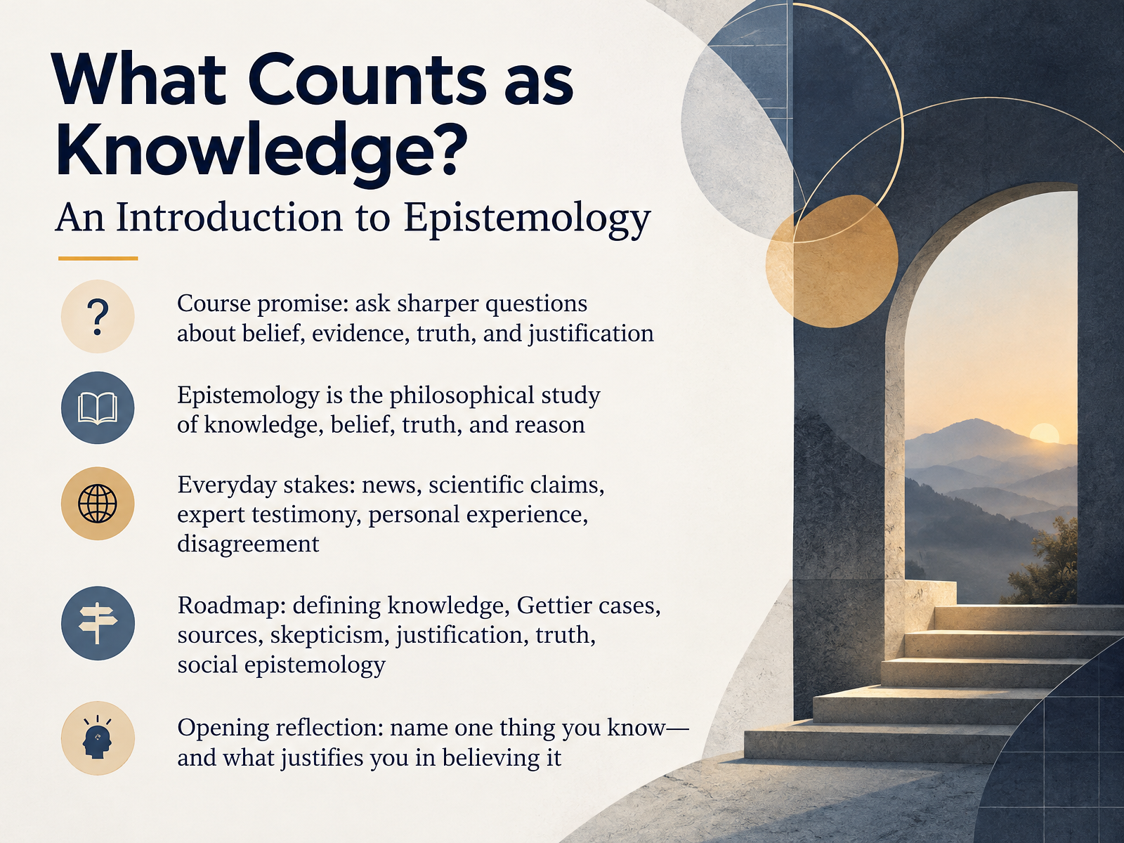 Introduction to Epistemology