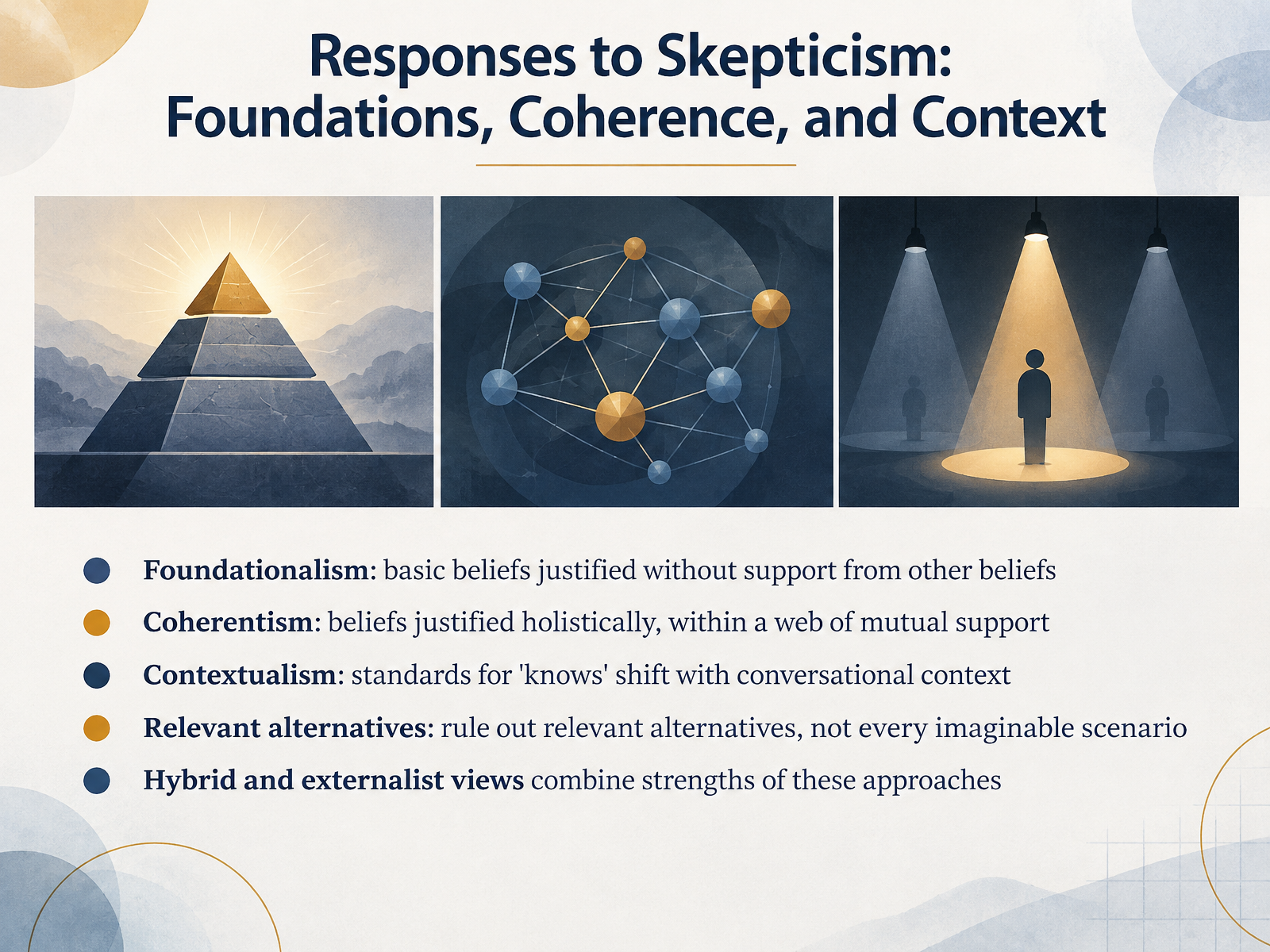 Responses to Skepticism: Foundations, Coherence, and Context