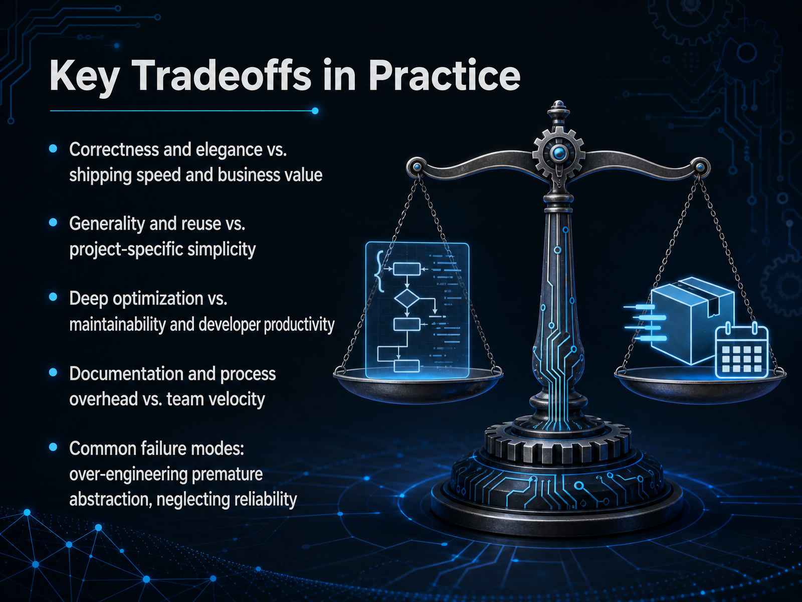Key Tradeoffs in Practice