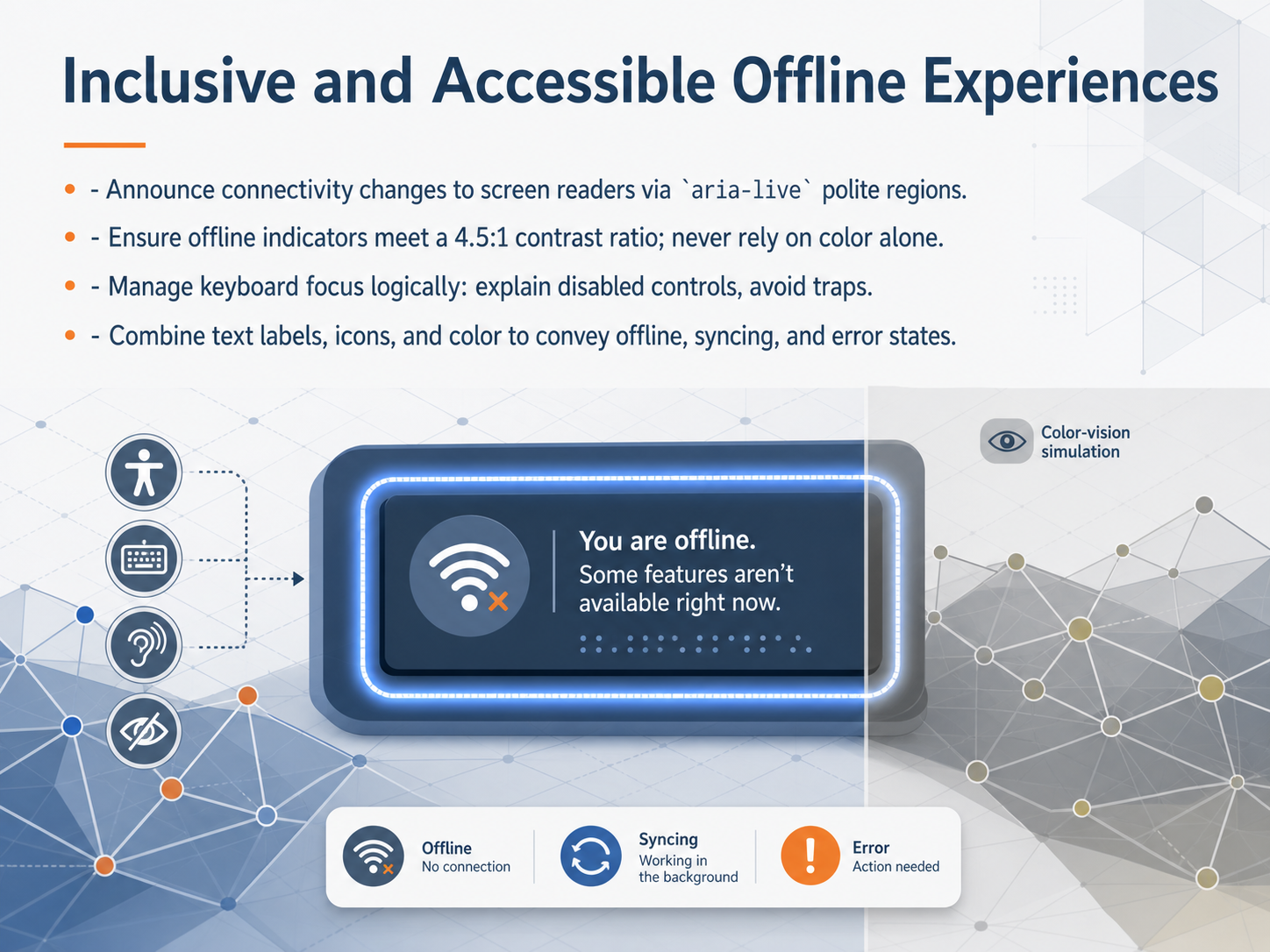 Inclusive and Accessible Offline Experiences