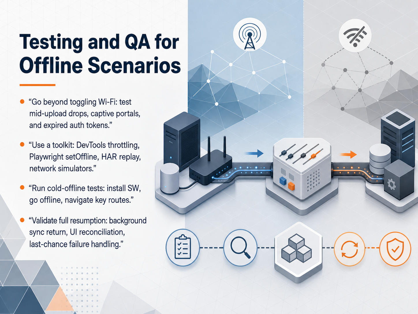 Testing and QA for Offline Scenarios