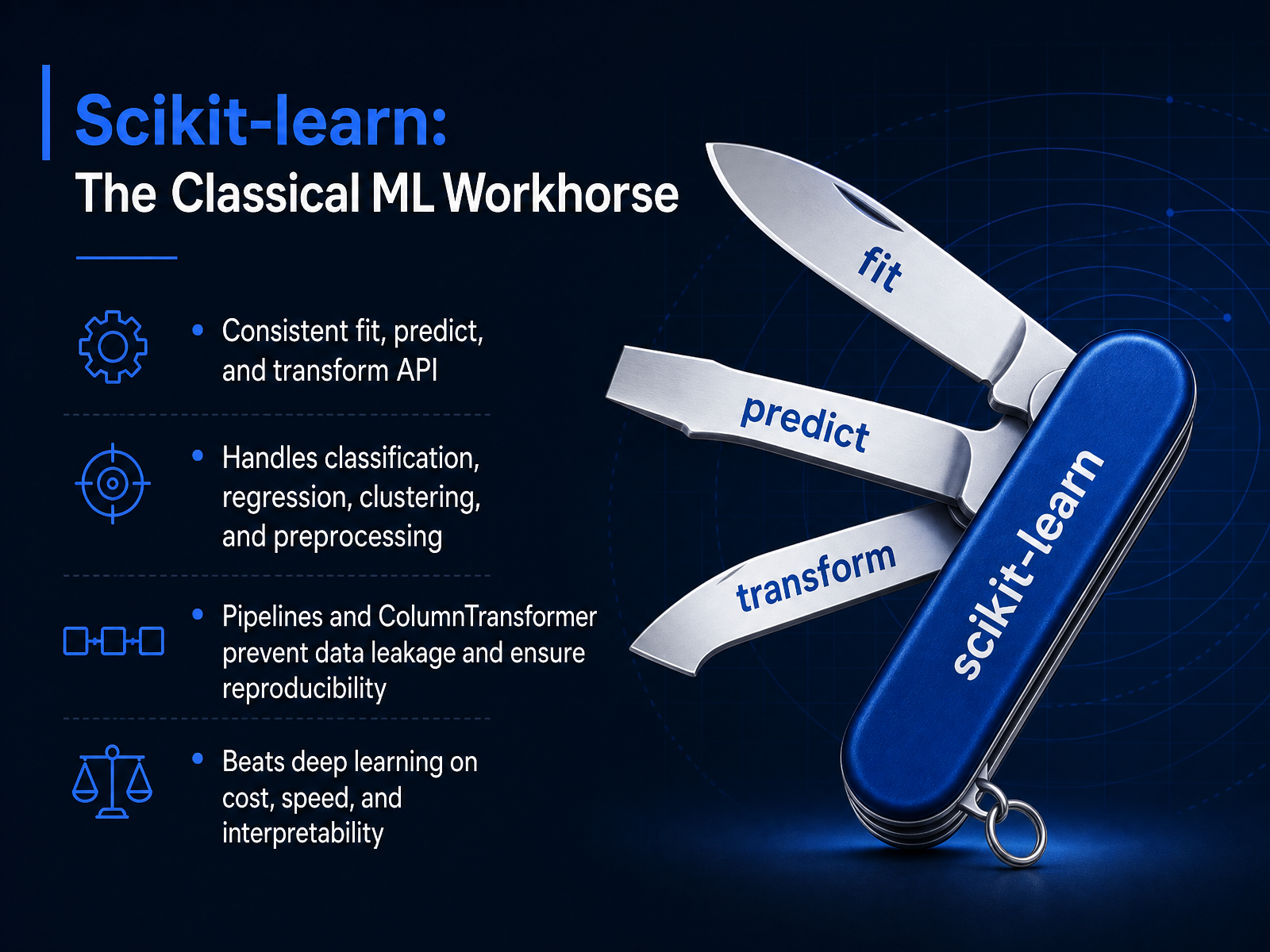 Scikit-learn: The Classical ML Workhorse