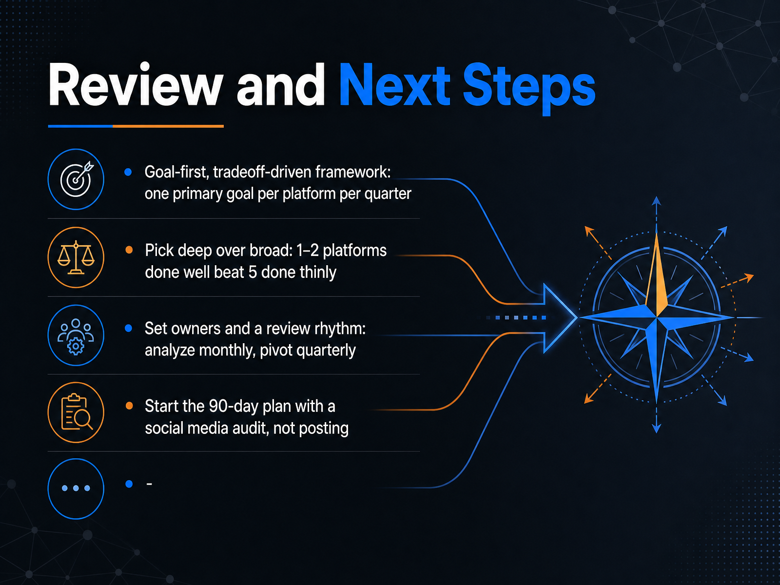 Review and Next Steps