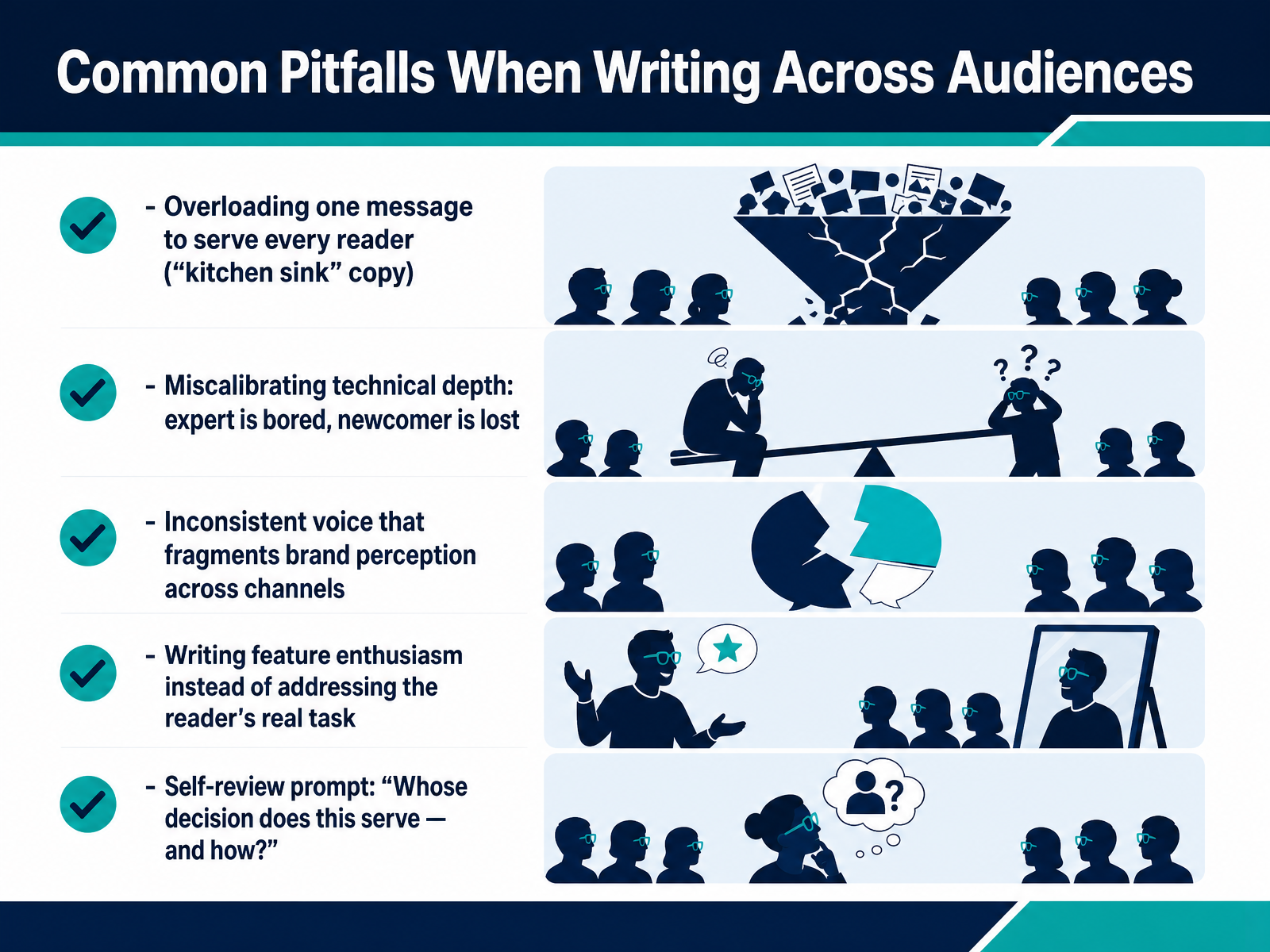 Common Pitfalls When Writing Across Audiences