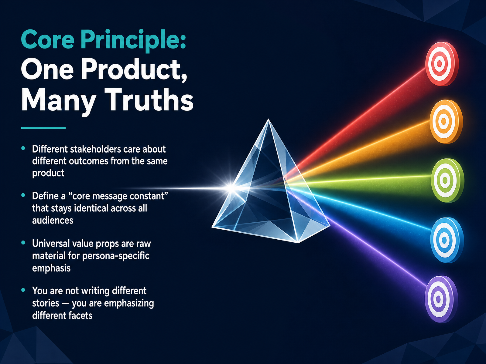 Core Principle: One Product, Many Truths