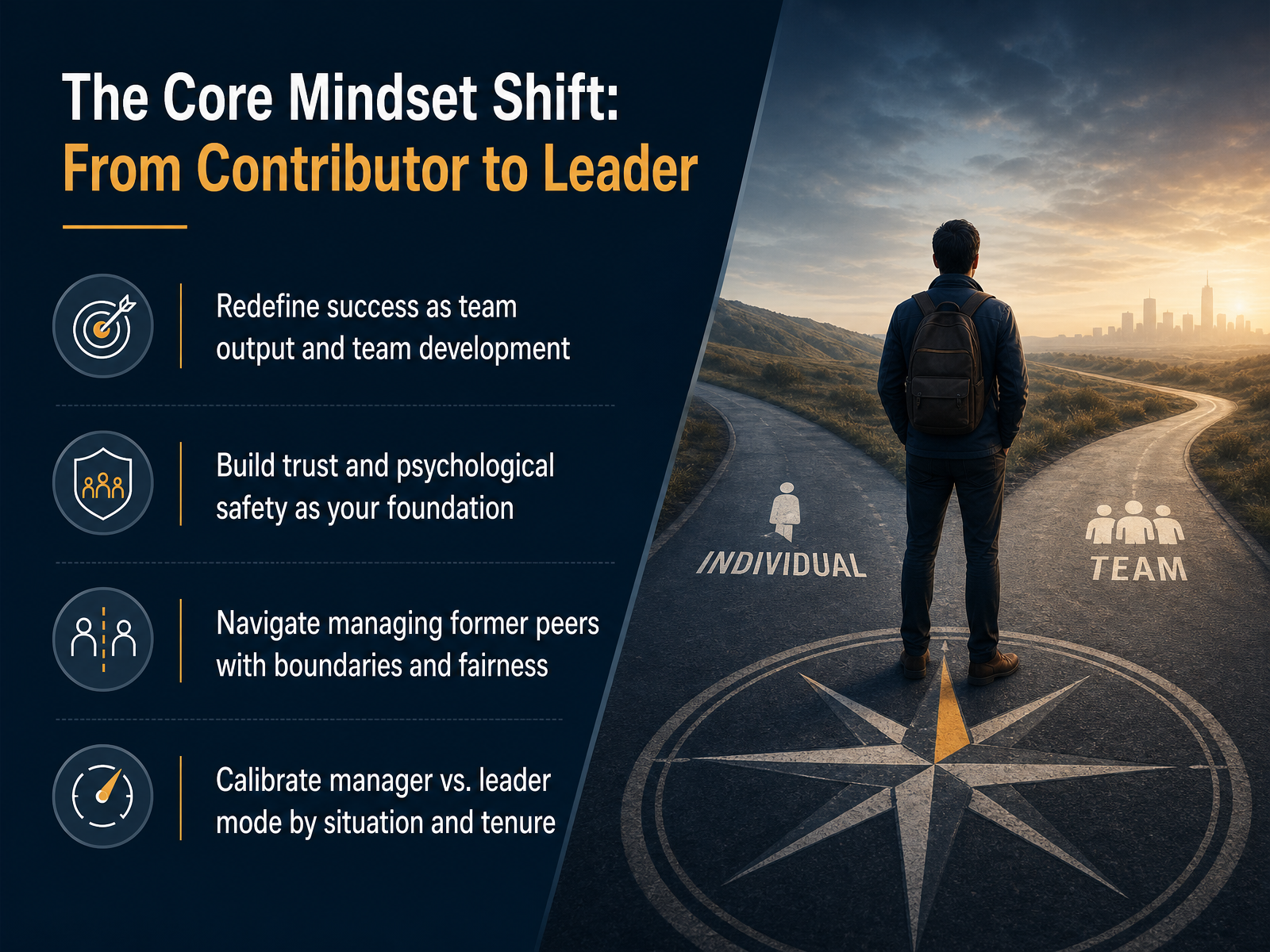 The Core Mindset Shift: From Contributor to Leader