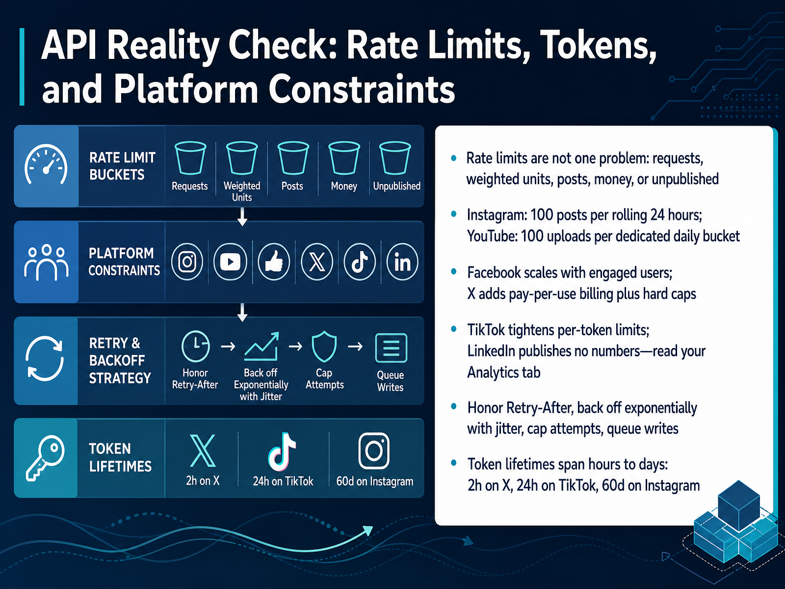 API Reality Check: Rate Limits, Tokens, and Platform Constraints