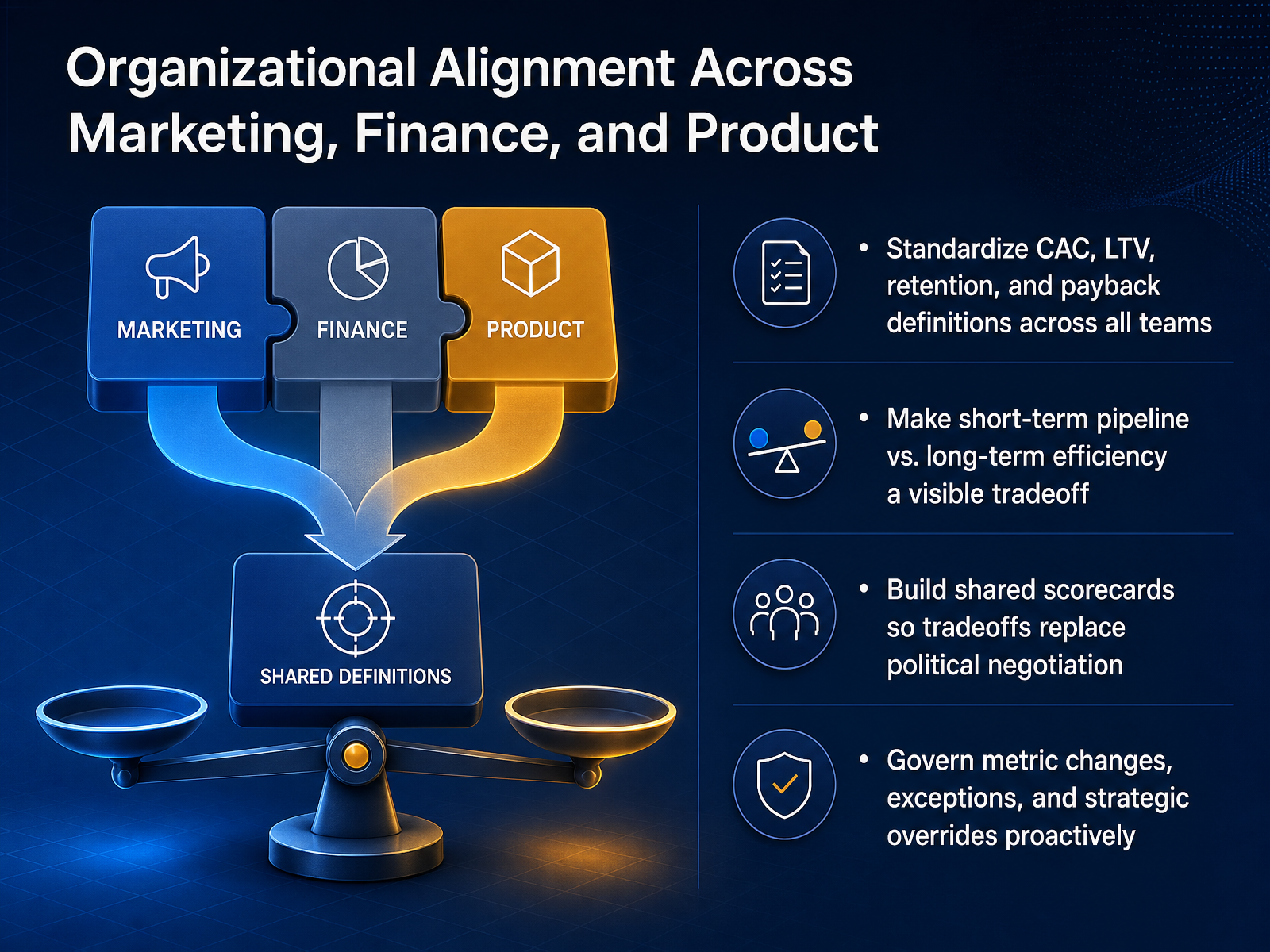 Organizational Alignment Across Marketing, Finance, and Product