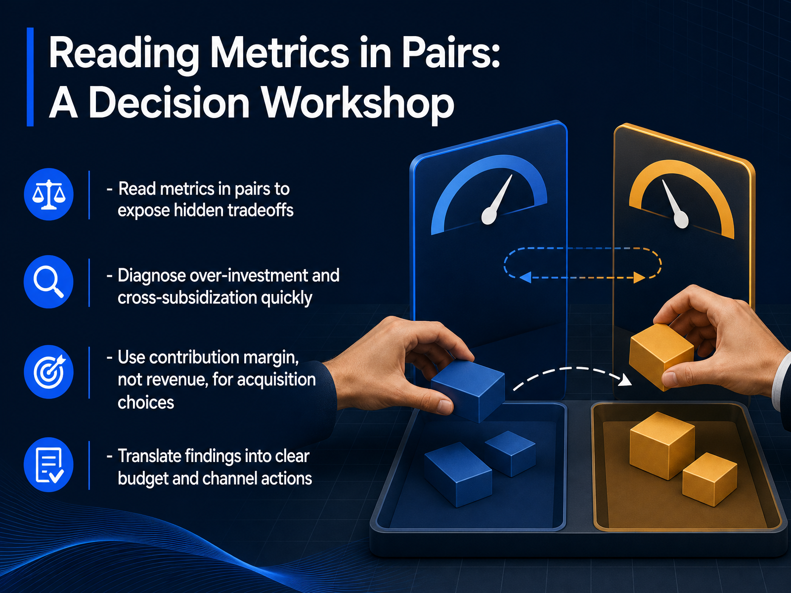 Reading Metrics in Pairs: A Decision Workshop