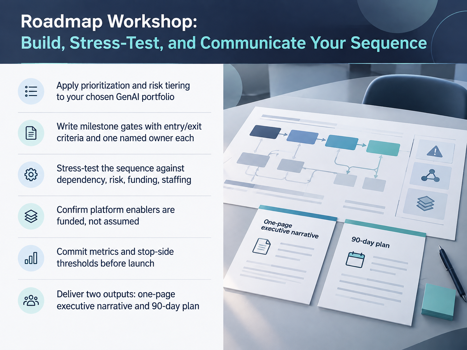 Roadmap Workshop: Build, Stress-Test, and Communicate Your Sequence