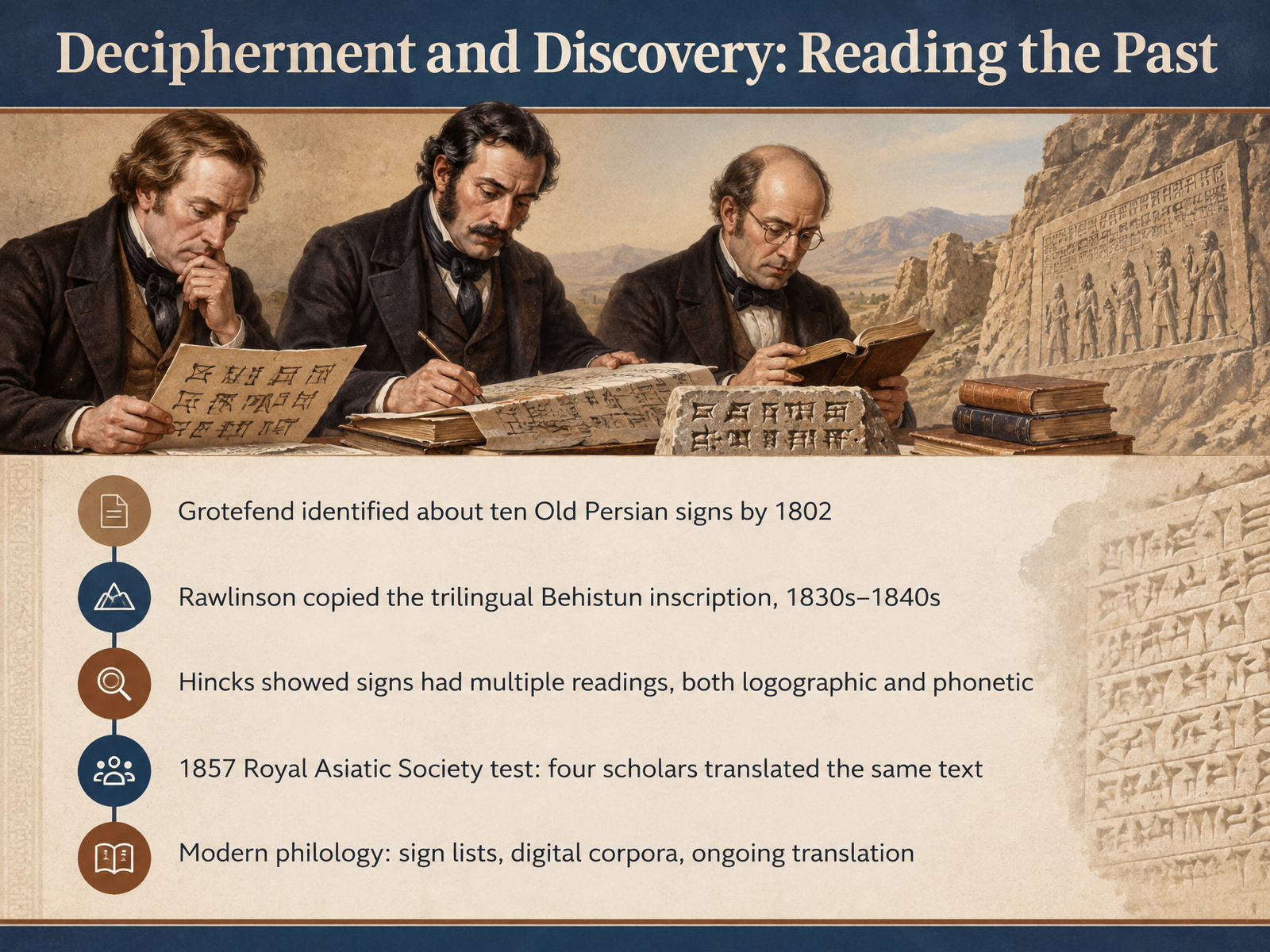 Decipherment and Discovery: Reading the Past