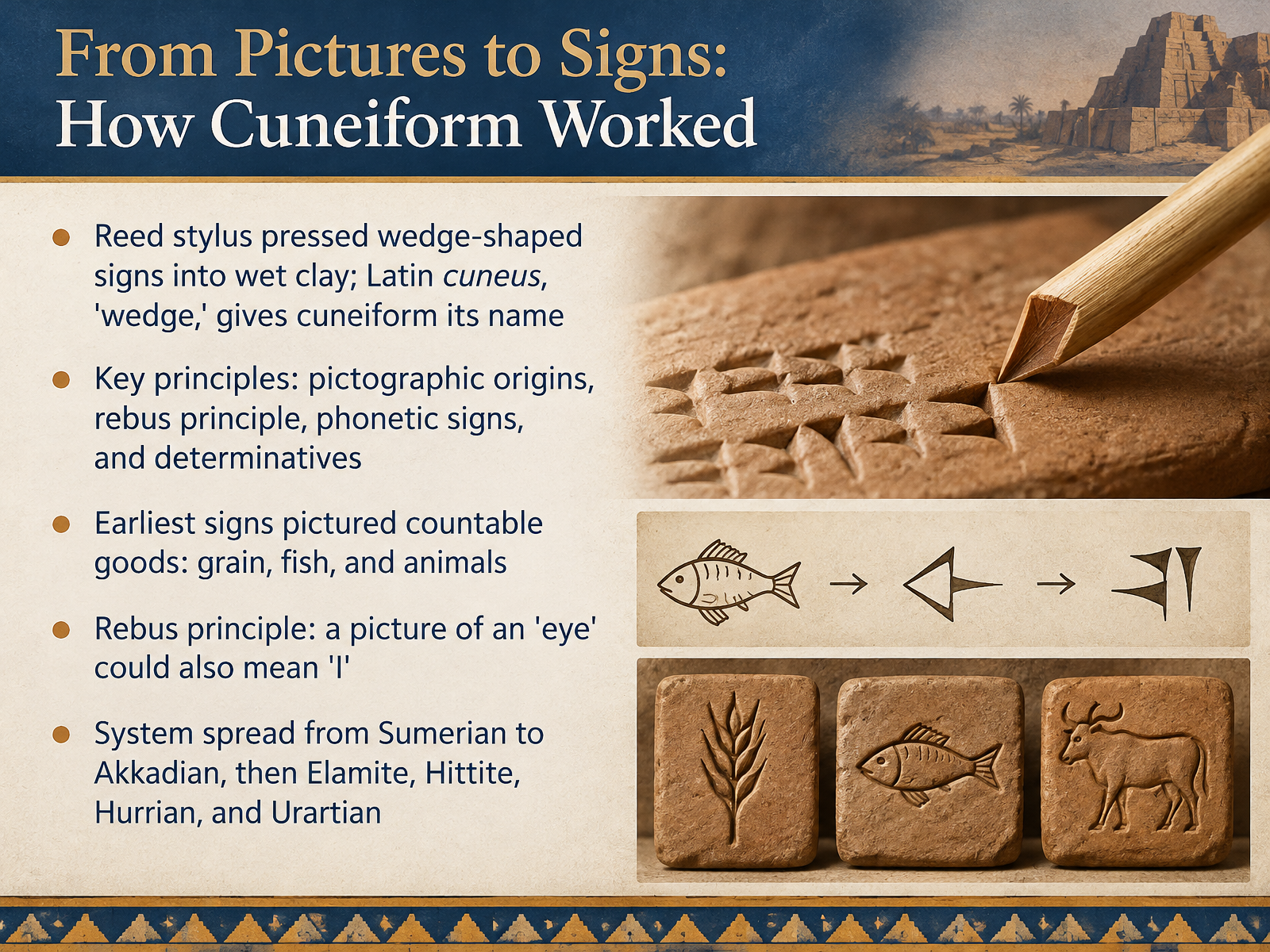 From Pictures to Signs: How Cuneiform Worked