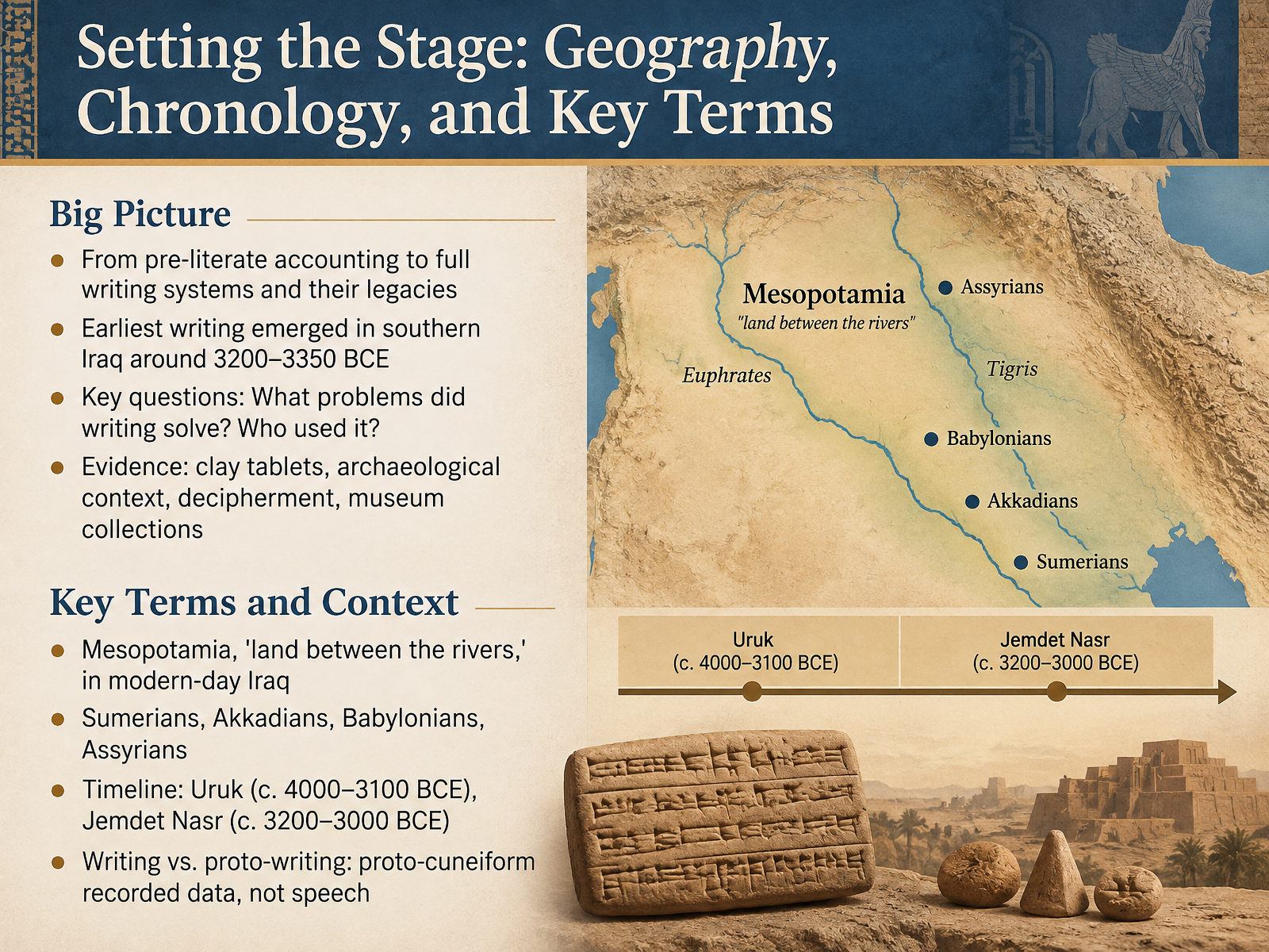 Setting the Stage: Geography, Chronology, and Key Terms