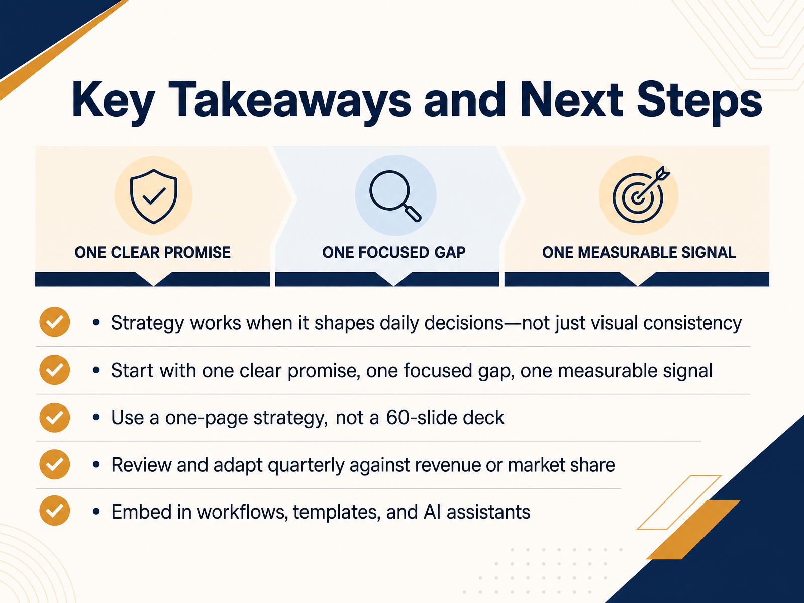 Key Takeaways and Next Steps