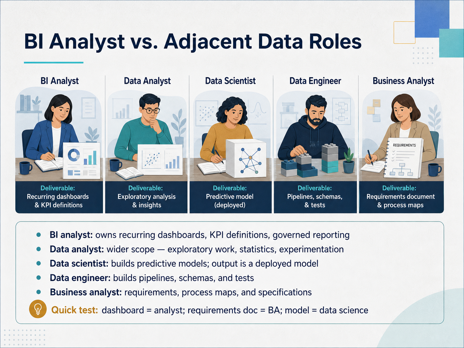 BI Analyst vs. Adjacent Data Roles