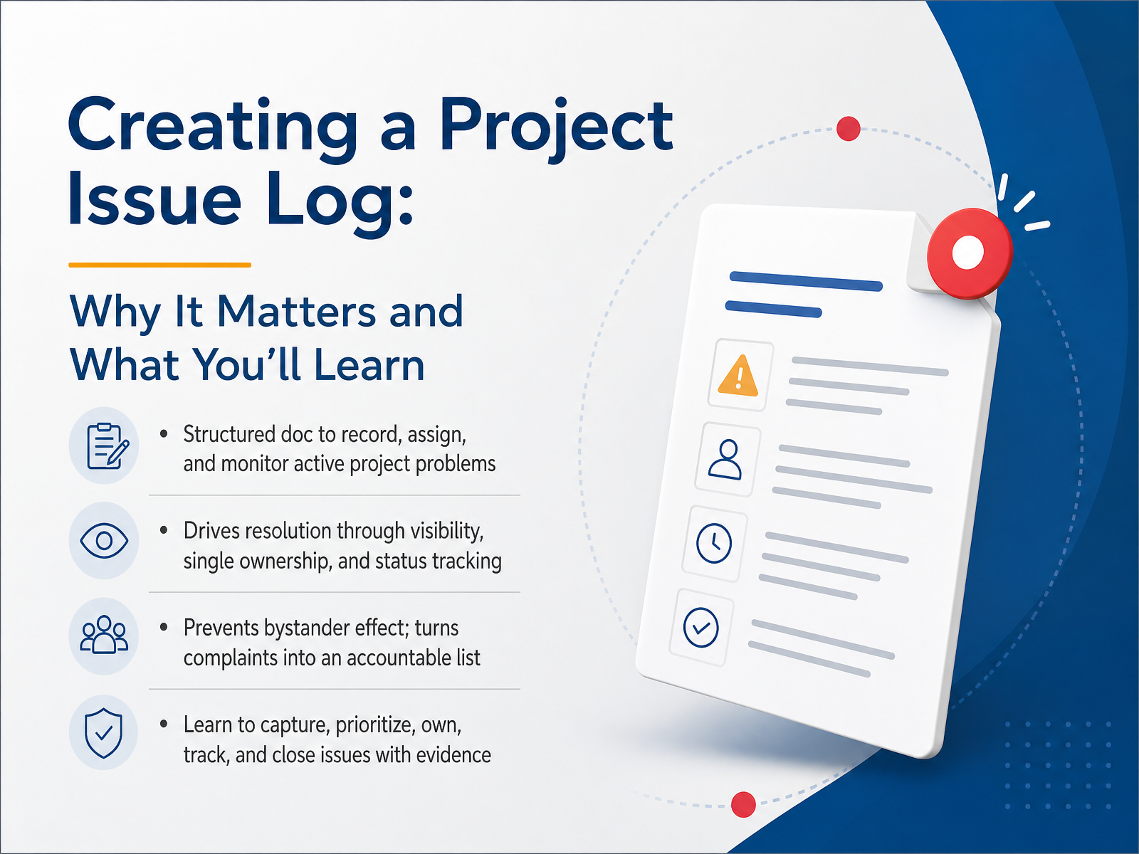 Project Issue Log Creation