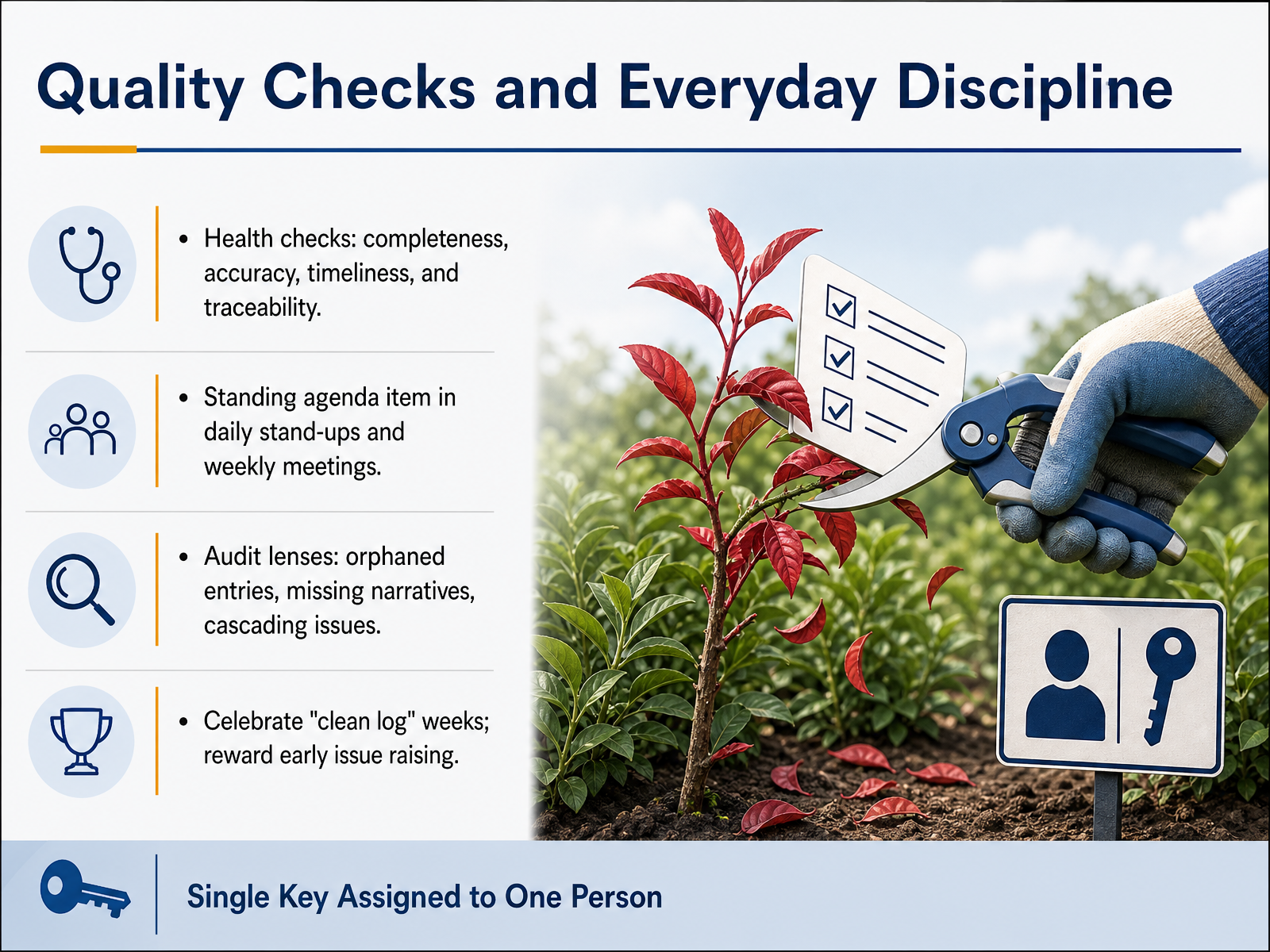 Quality Checks and Everyday Discipline
