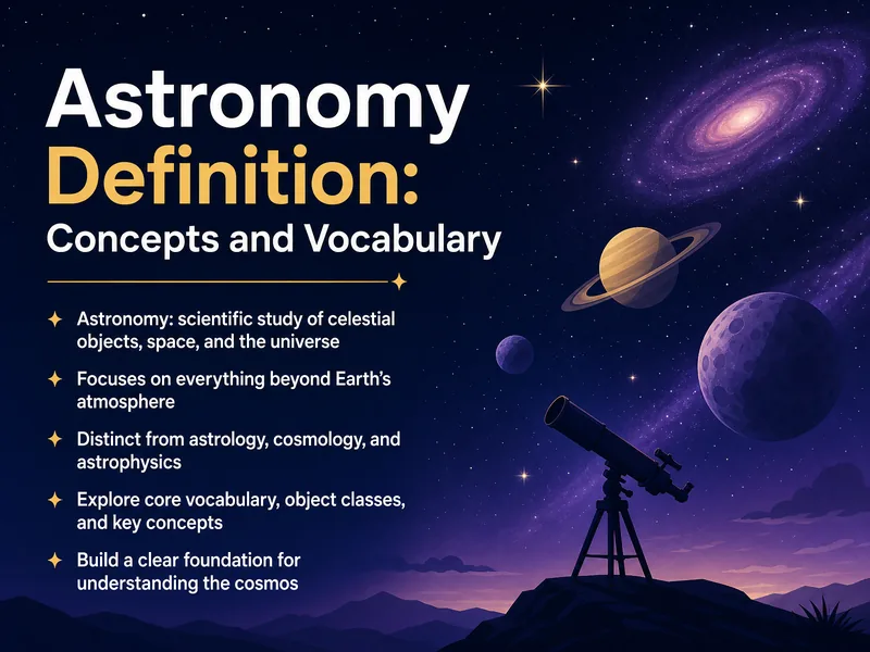 Astronomy Concepts and Vocabulary — digital-human course