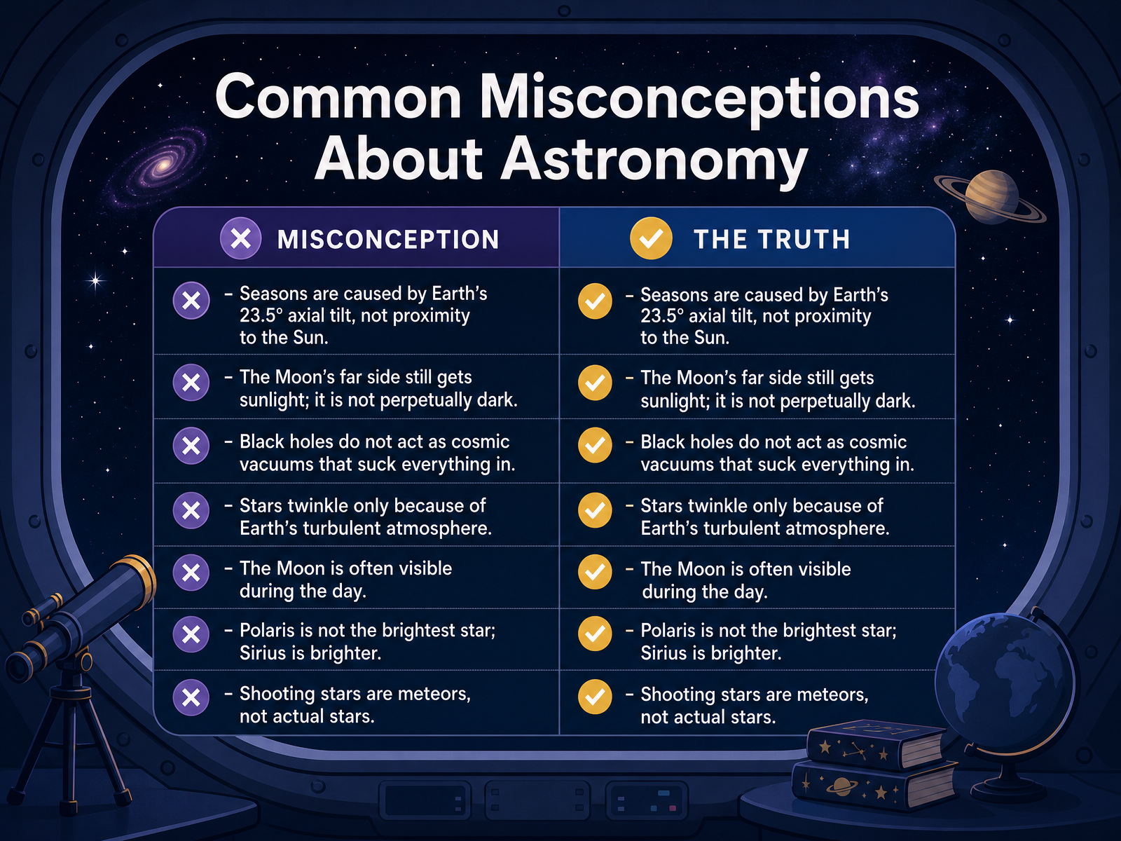 Common Misconceptions About Astronomy