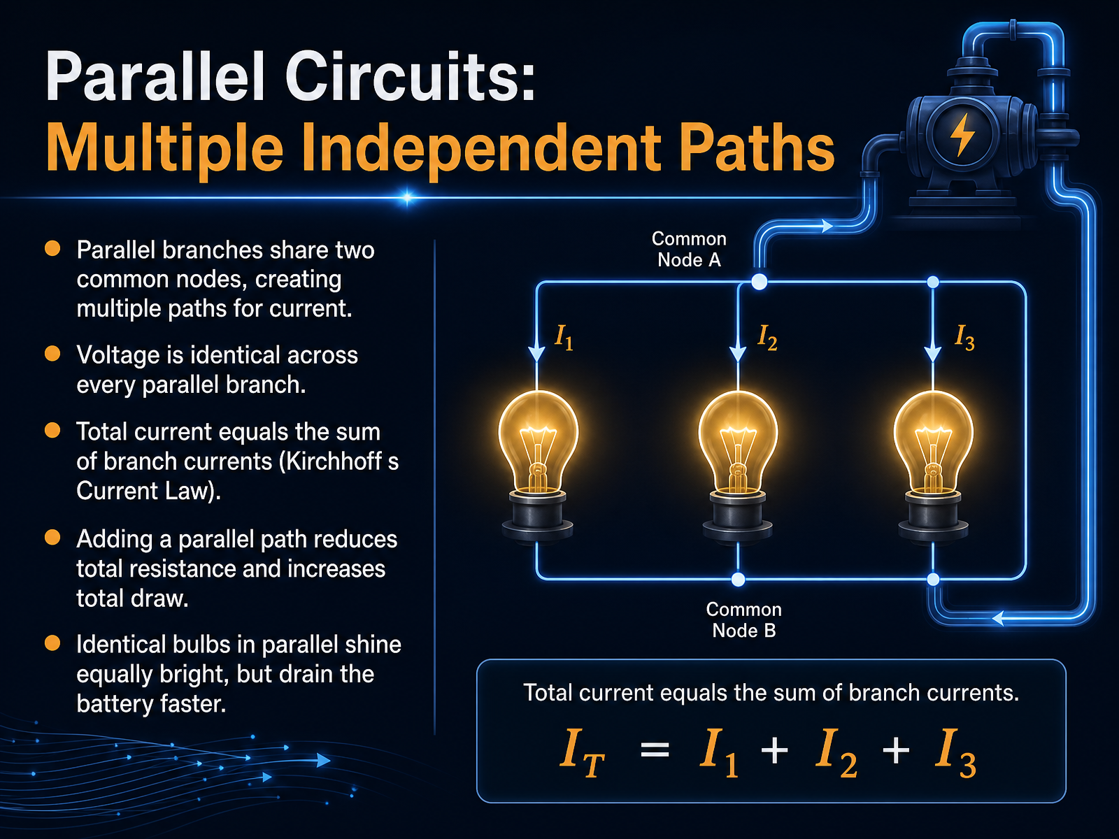 Parallel Circuits: Multiple Independent Paths