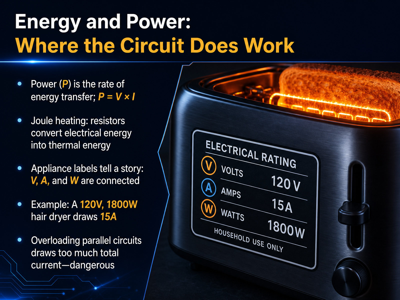 Energy and Power: Where the Circuit Does Work