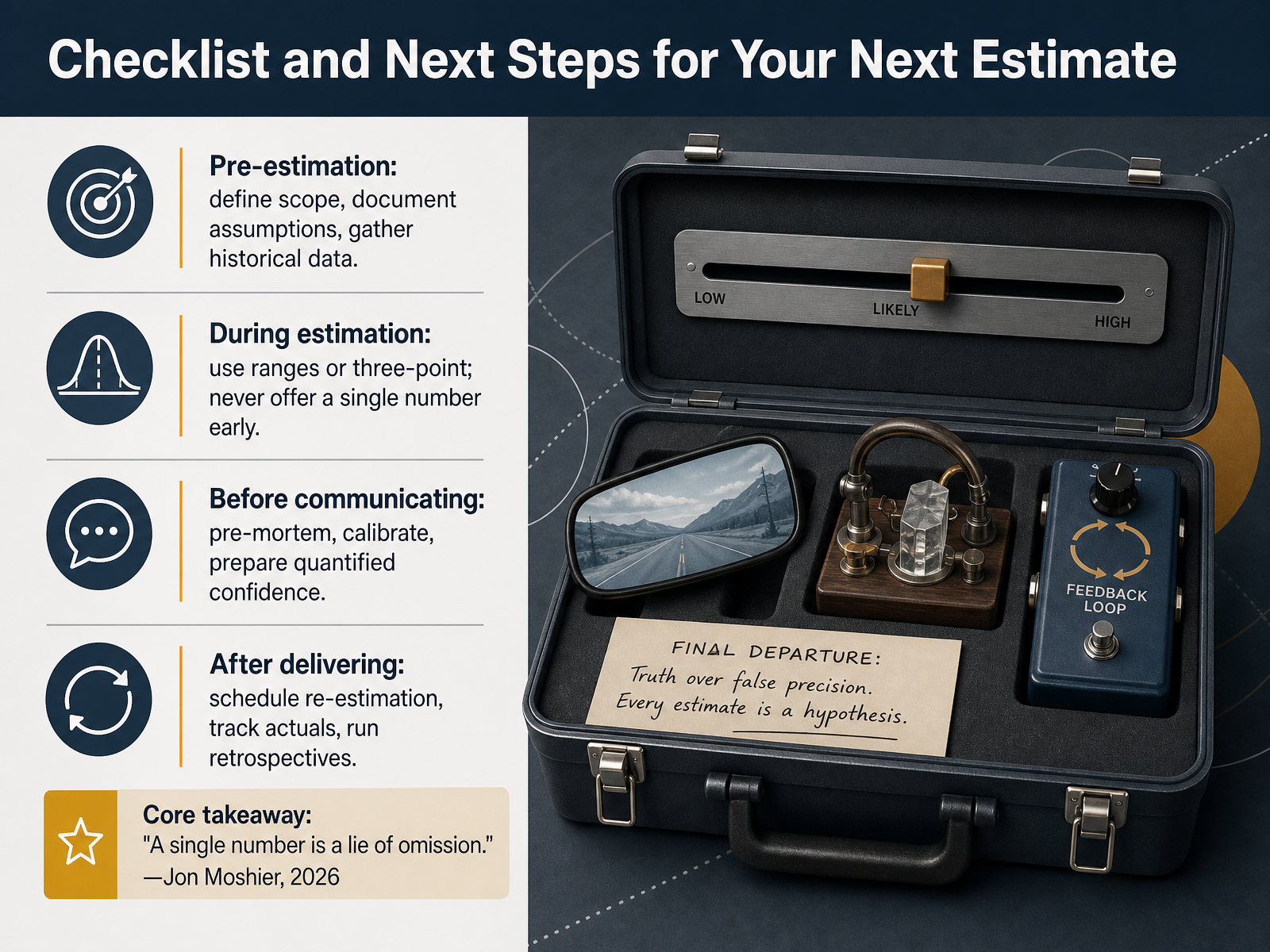 Checklist and Next Steps for Your Next Estimate