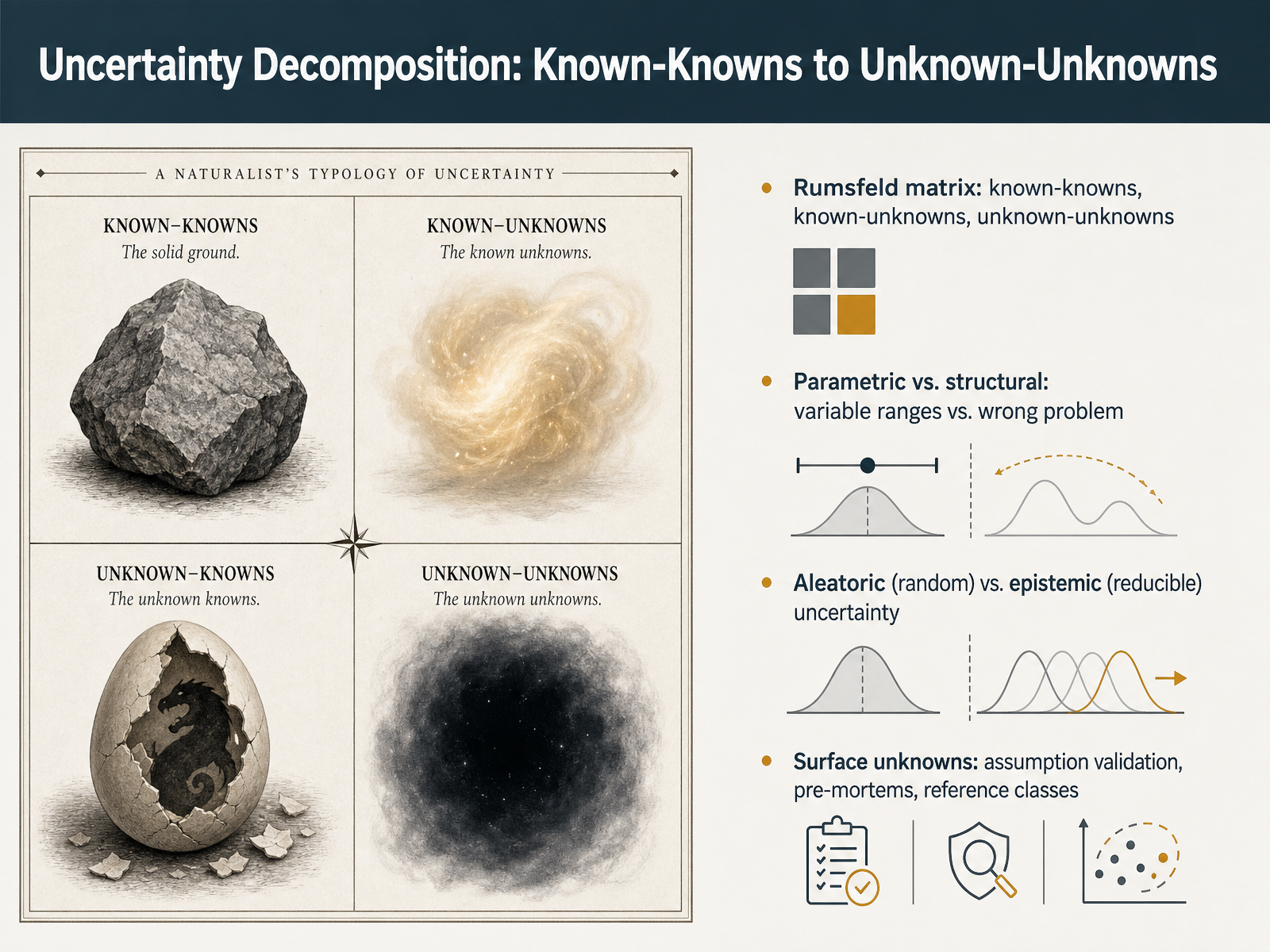 Uncertainty Decomposition: Known-Knowns to Unknown-Unknowns
