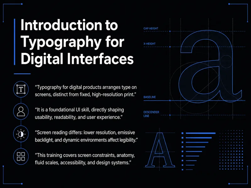 Typography for Digital Interfaces — digital-human course