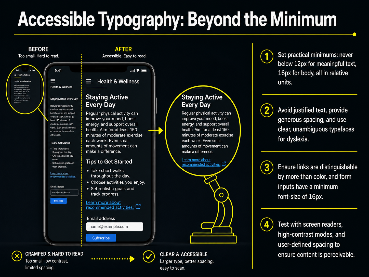 Accessible Typography: Beyond the Minimum