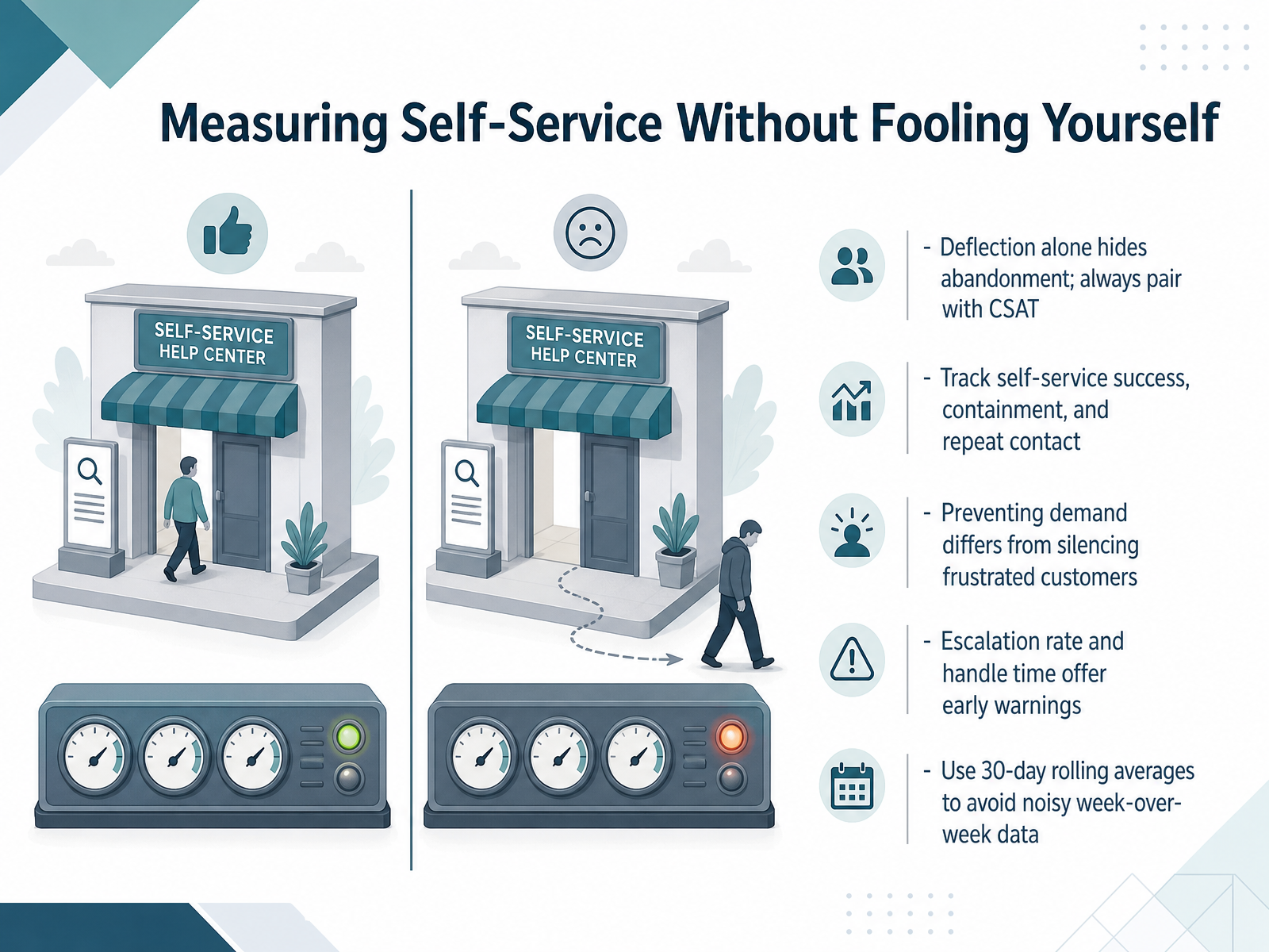 Measuring Self-Service Without Fooling Yourself