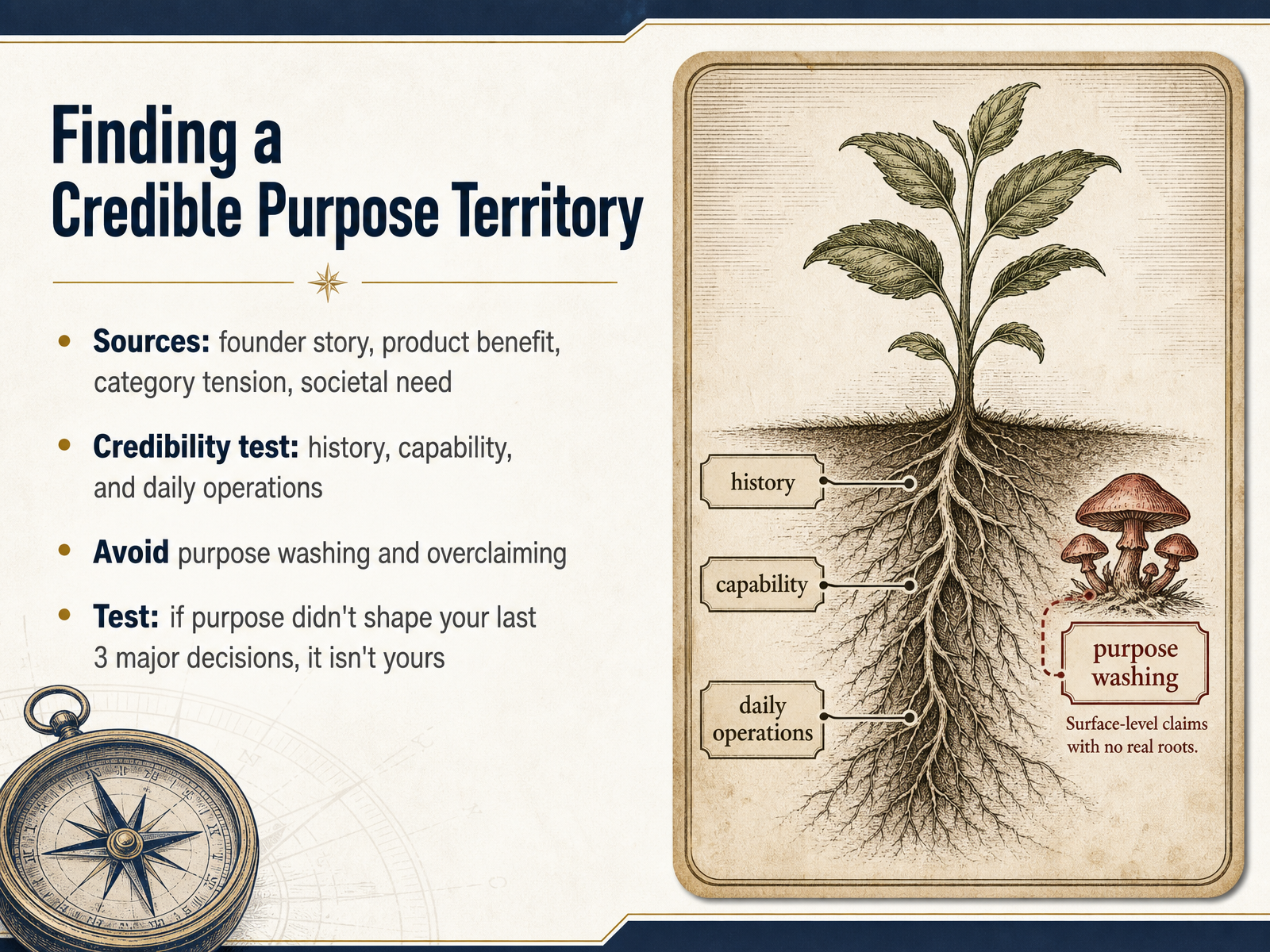 Finding a Credible Purpose Territory