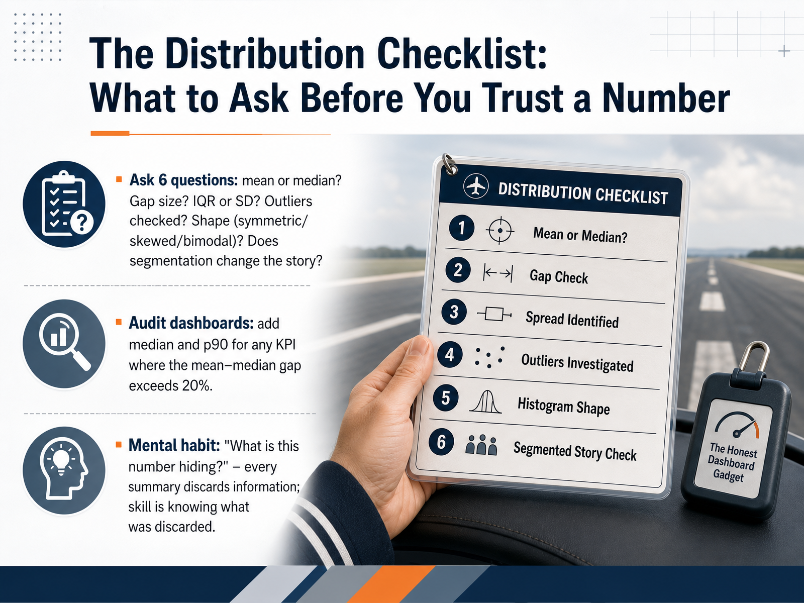 The Distribution Checklist: What to Ask Before You Trust a Number