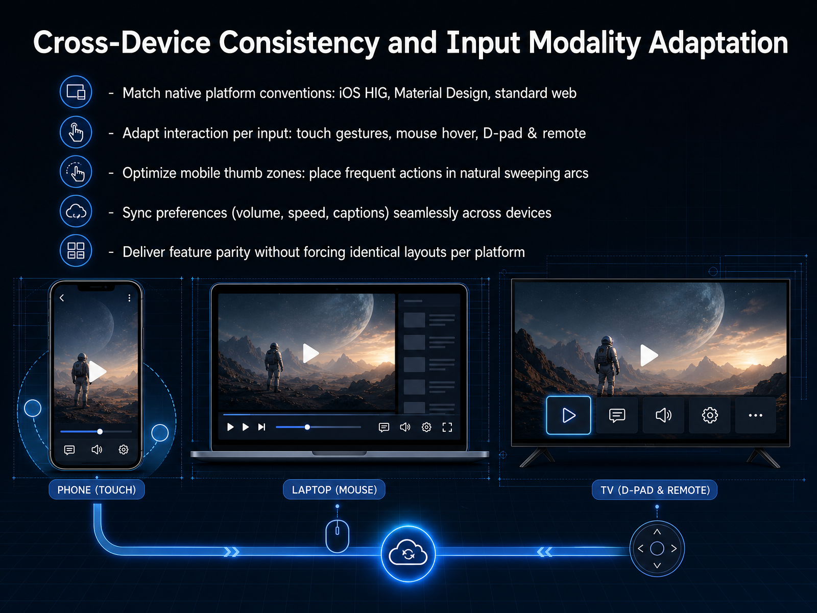 Cross-Device Consistency and Input Modality Adaptation
